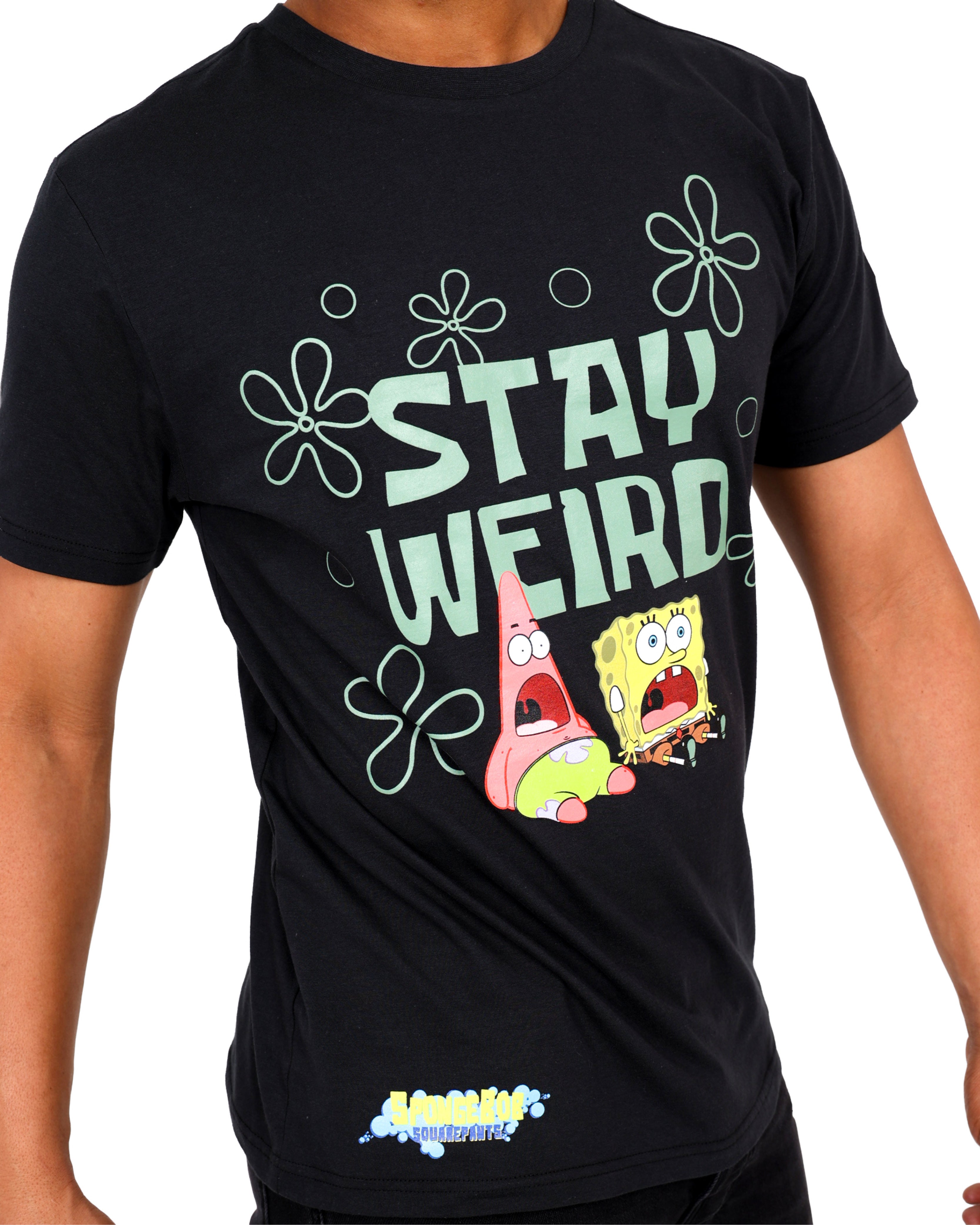 Short Sleeve Stay Weird Spongebob T-Shirt