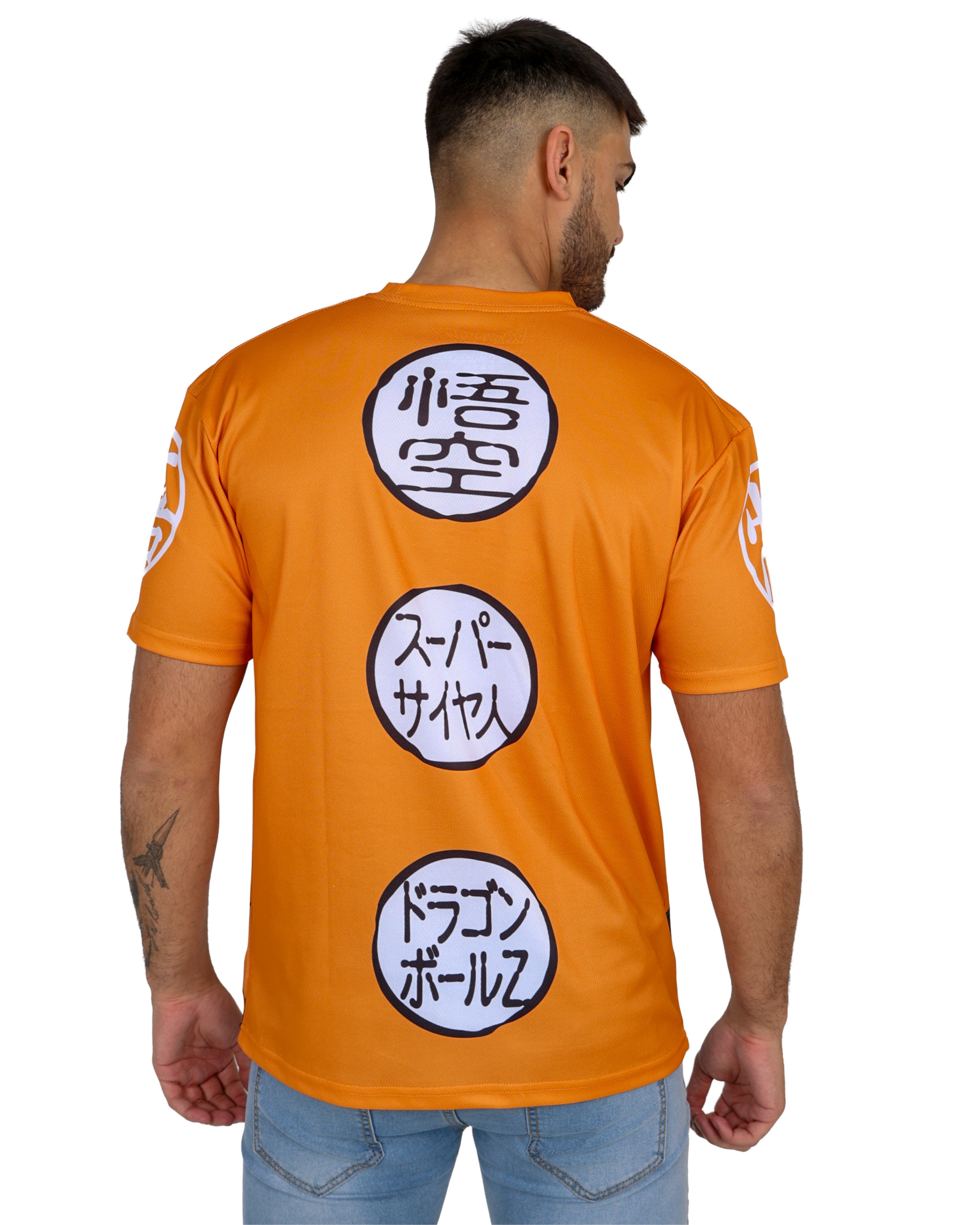 Dragon Ball Z Orange Battle T-Shirt + FREE Goku Standee