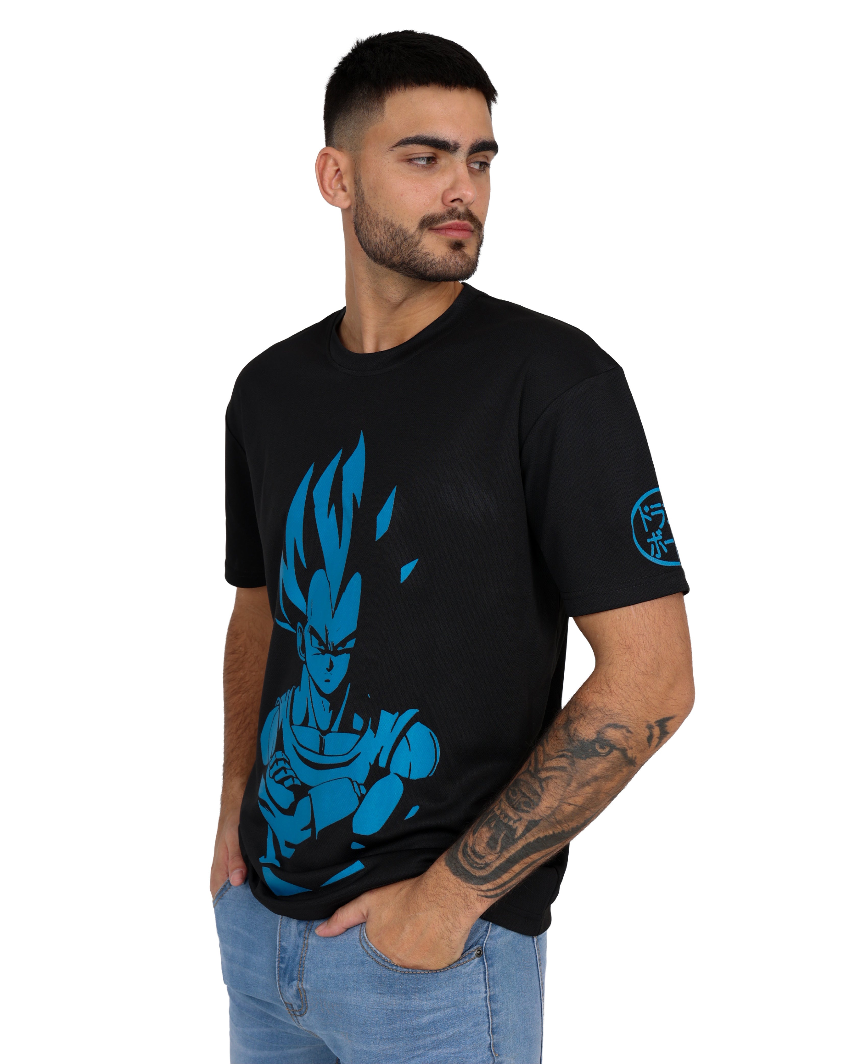 Dragon Ball Z Super Saiyan T-Shirt + FREE Frieza Standee