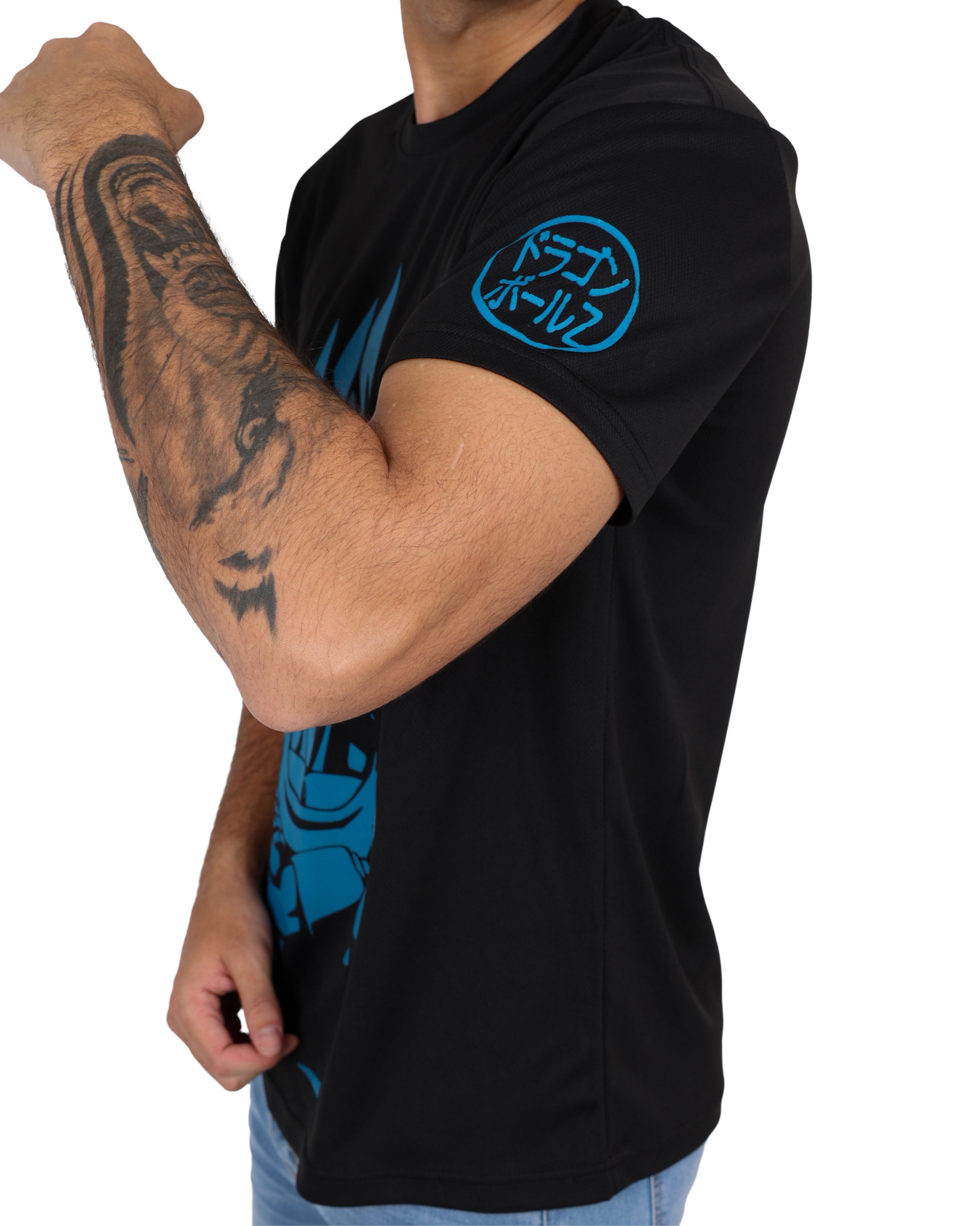 Dragon Ball Z Super Saiyan T-Shirt + FREE Frieza Standee