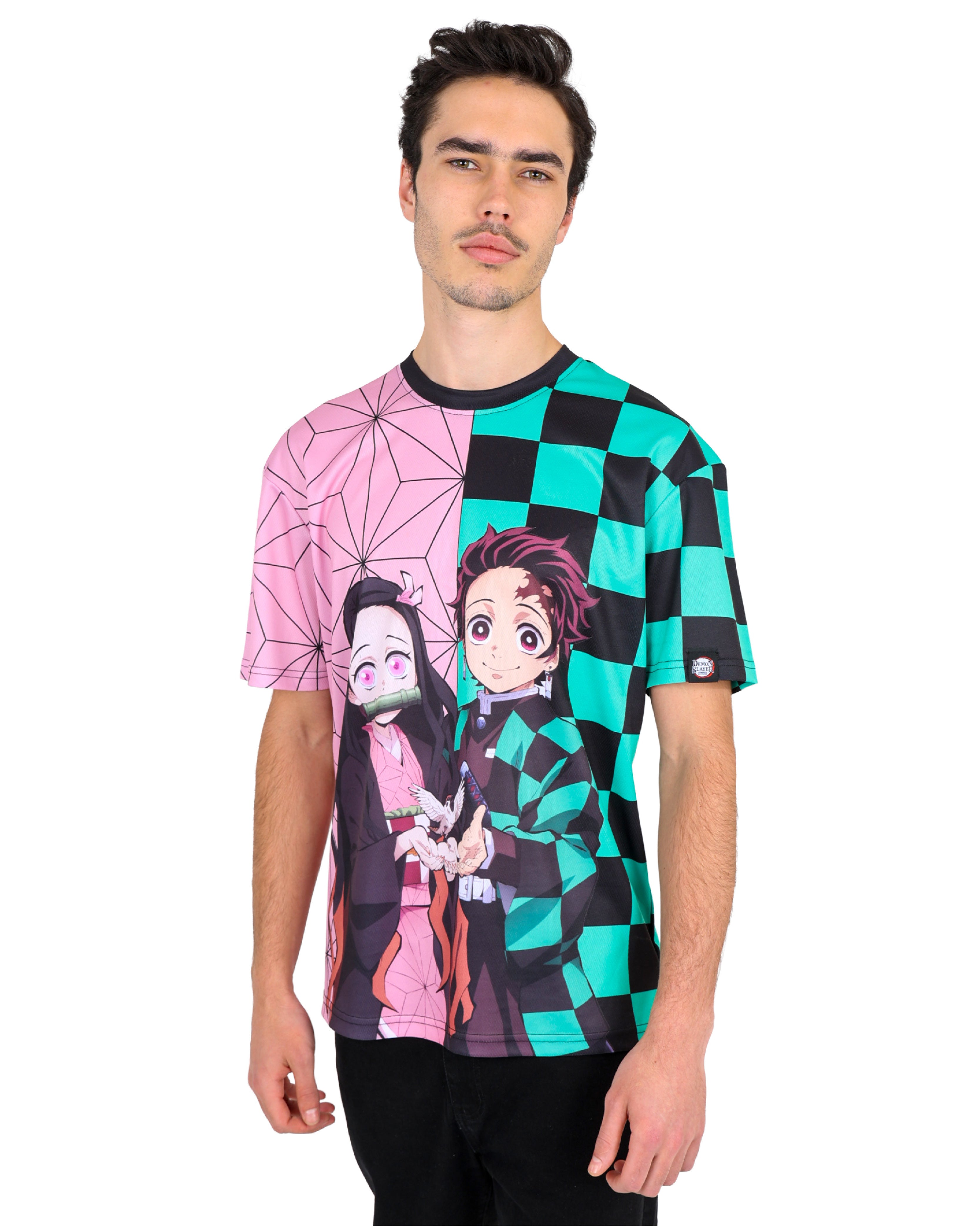Demon Slayer Nezuko & Tanjiro Short Sleeve T-Shirt+ FREE Nezuko Standee
