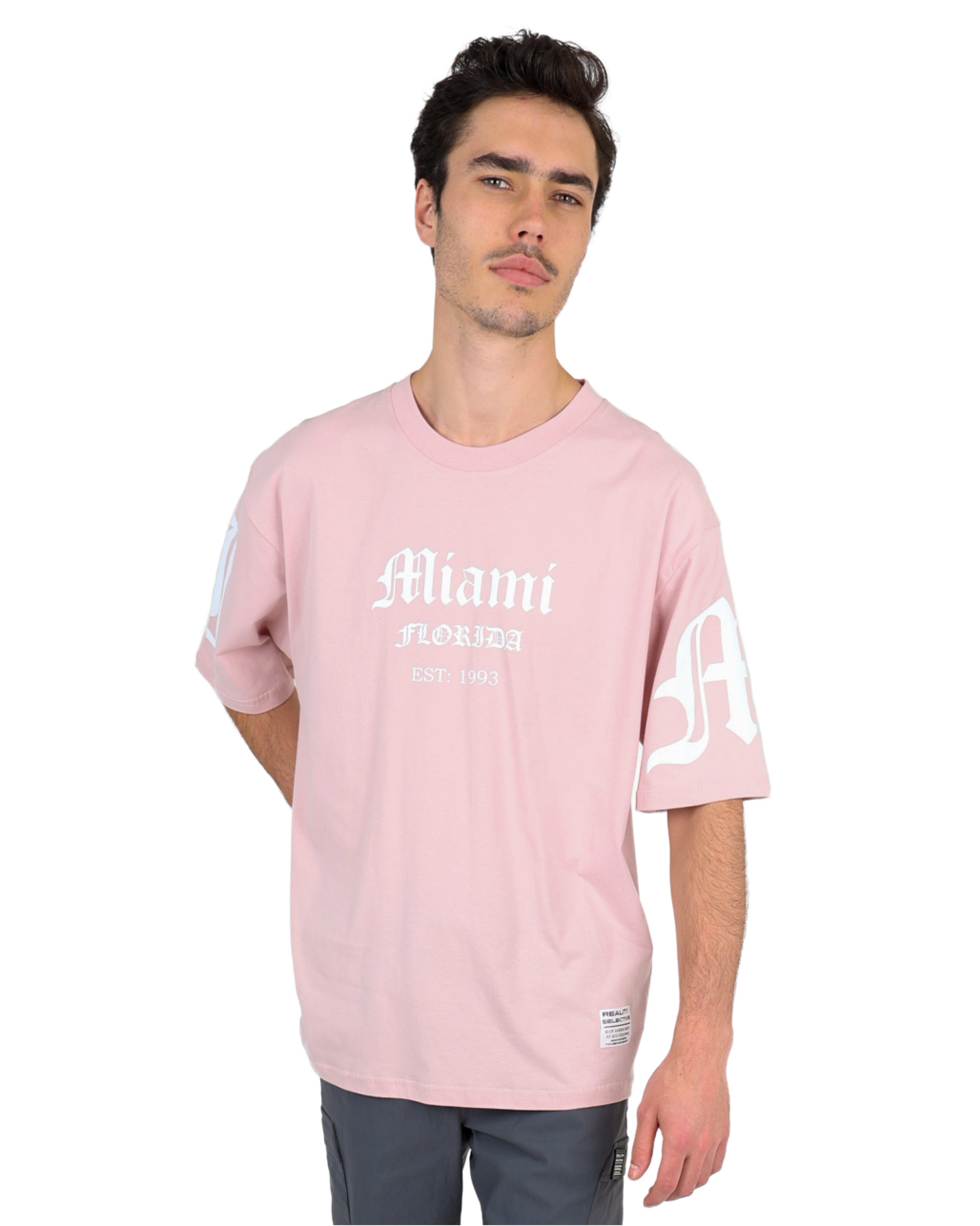 Short Sleeve Pink Miami Florida T-Shirt