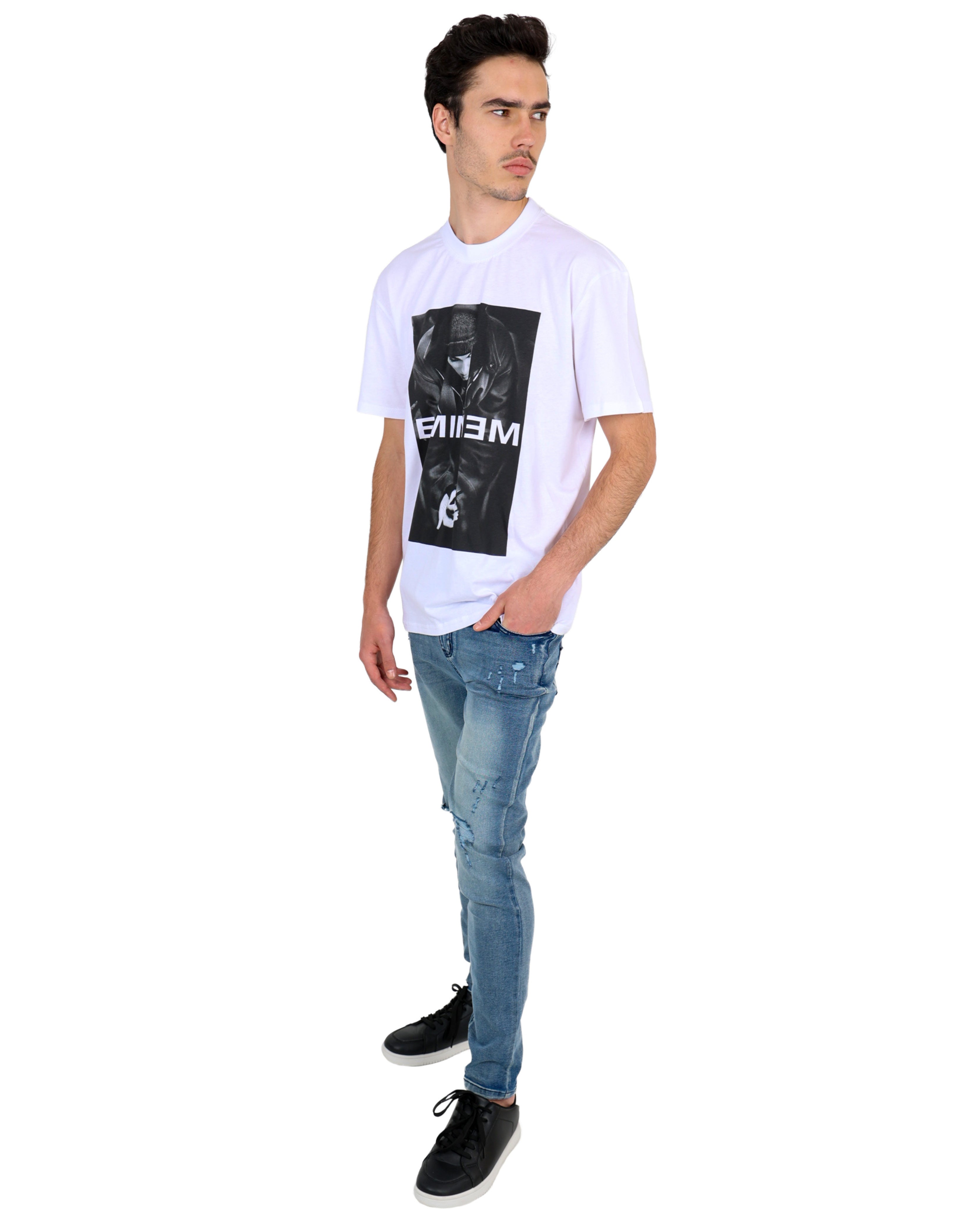 Eminem Rapper White T-Shirt