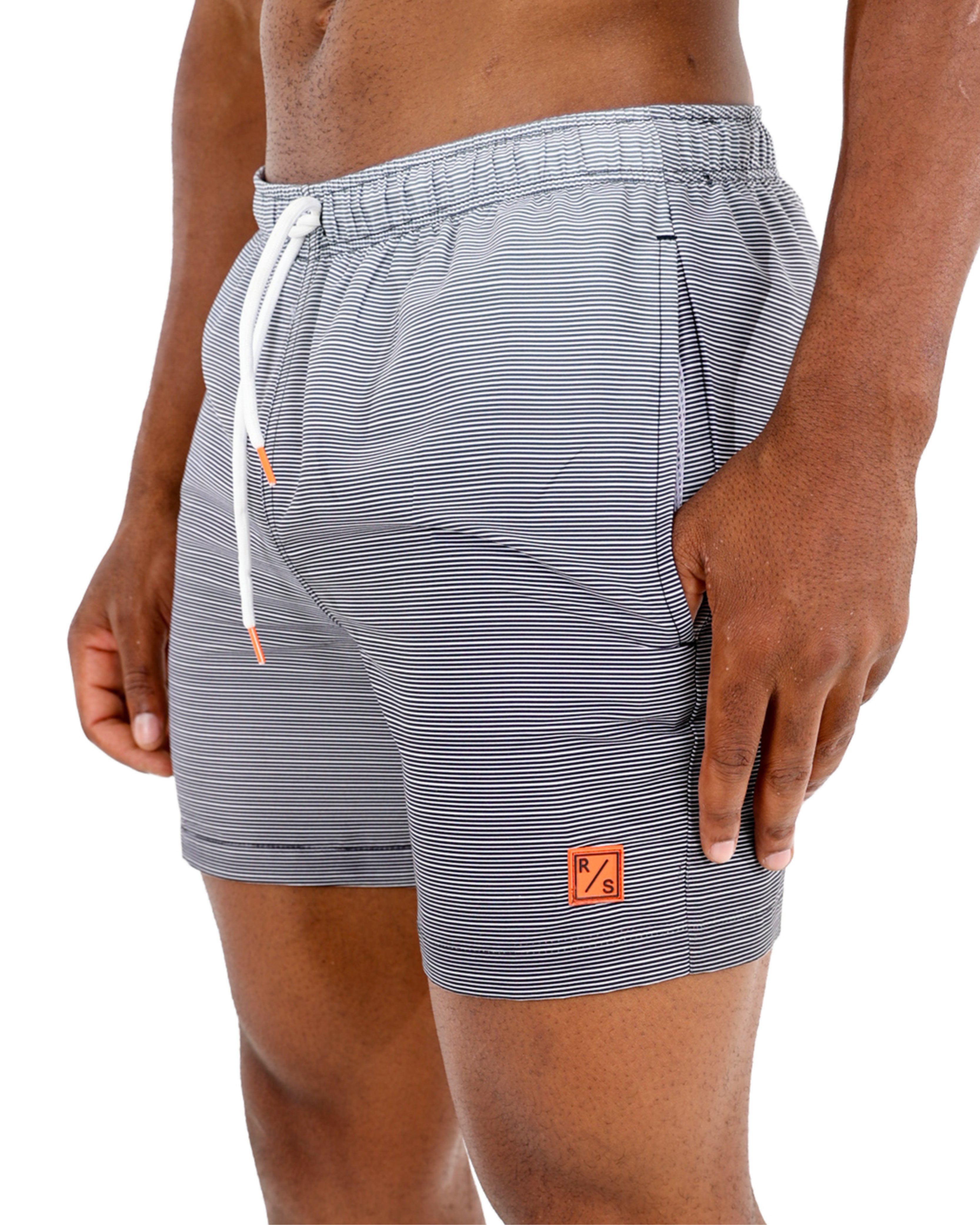 Ombre Stripe Swim Shorts