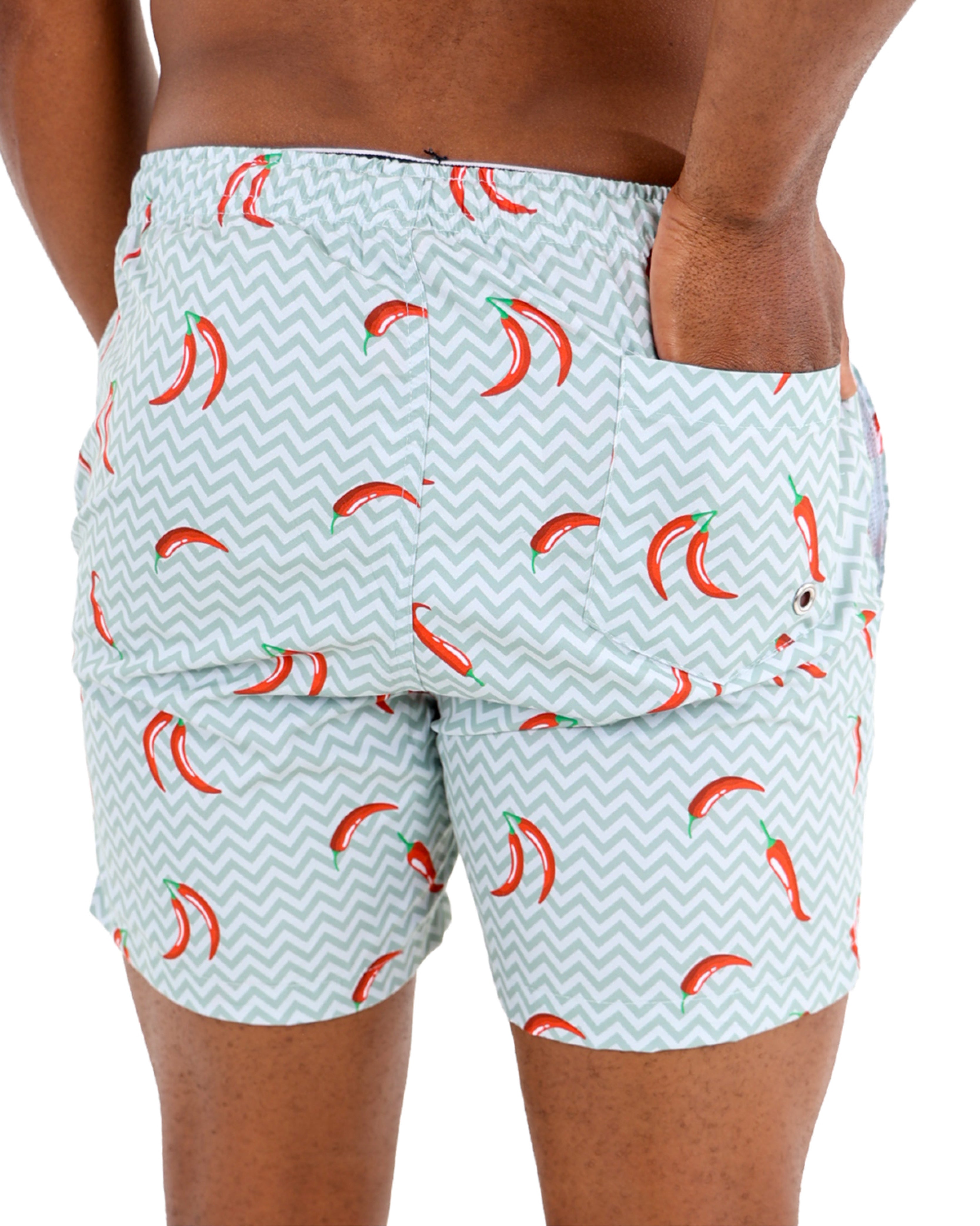 Chili Print Swim Shorts
