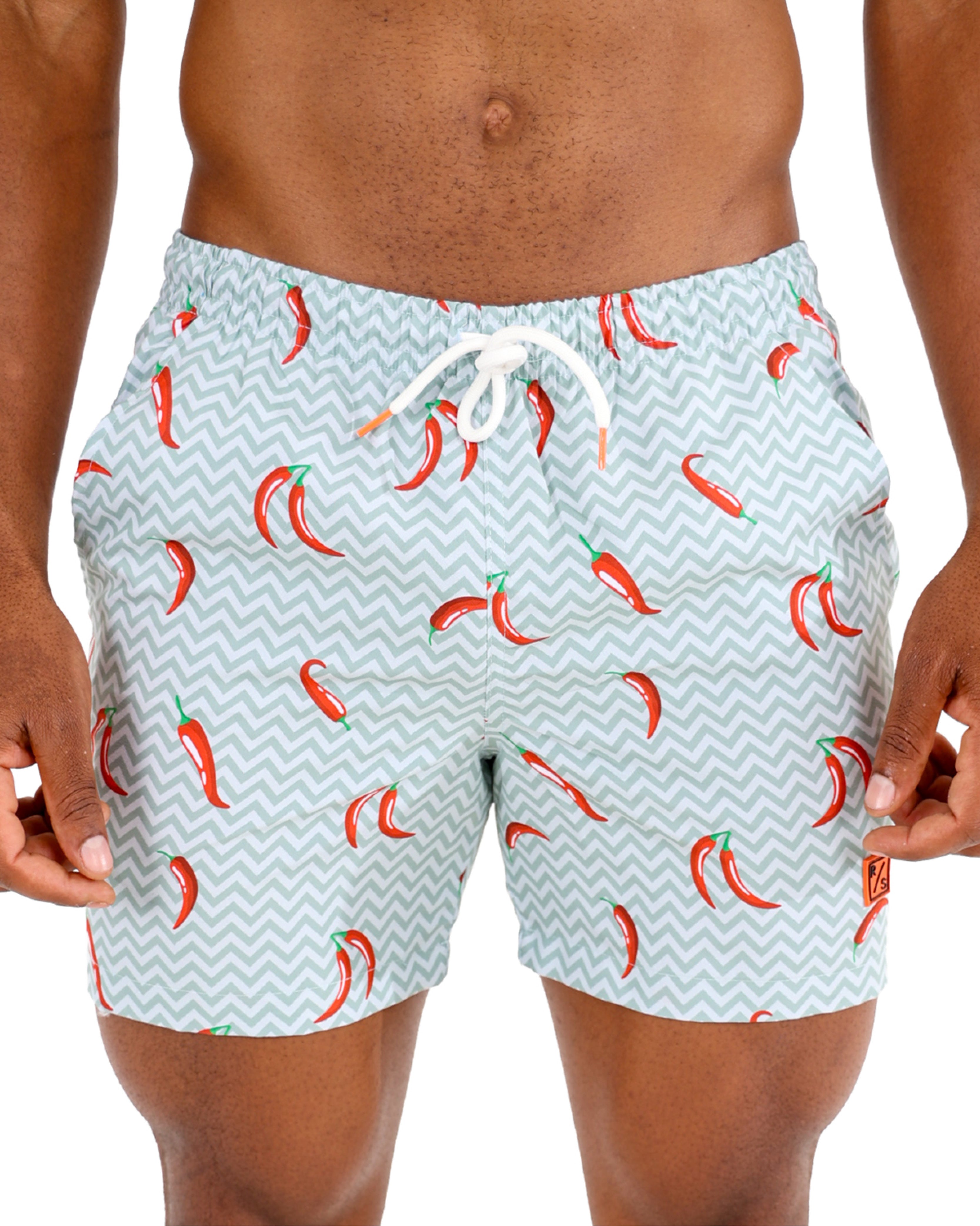Chili Print Swim Shorts