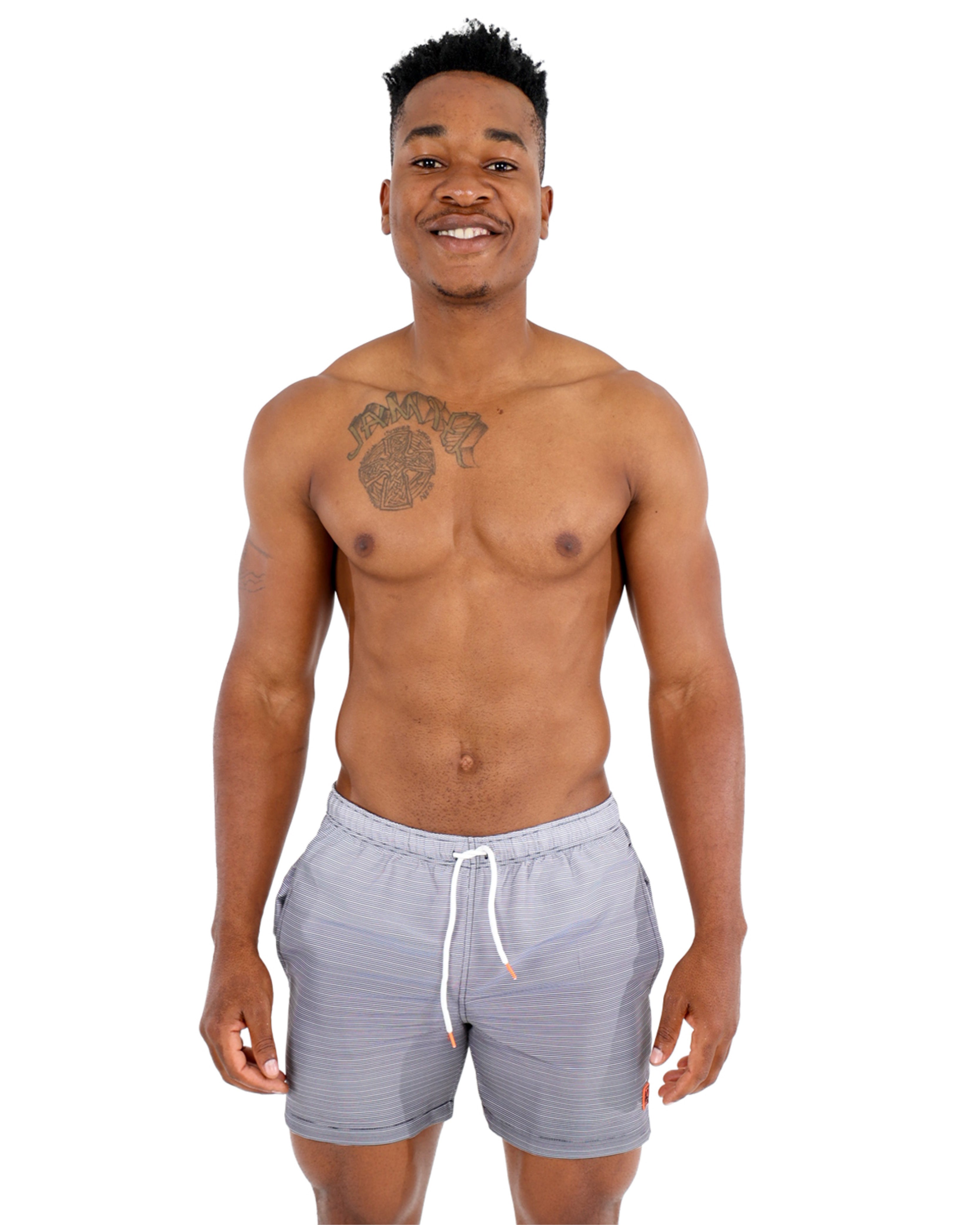 Ombre Stripe Swim Shorts