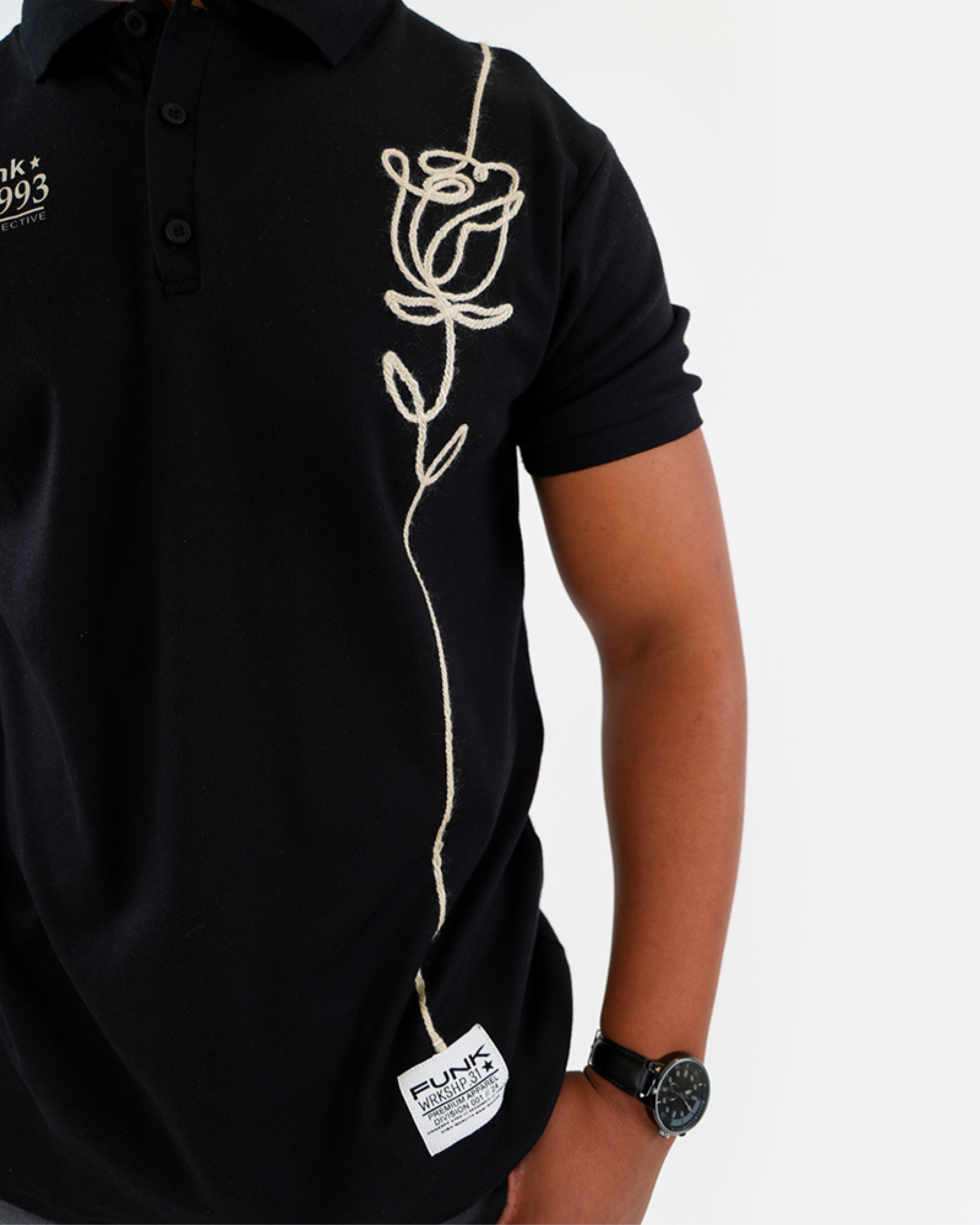Funk Cornelli Embroidered Short Sleeve Golfer