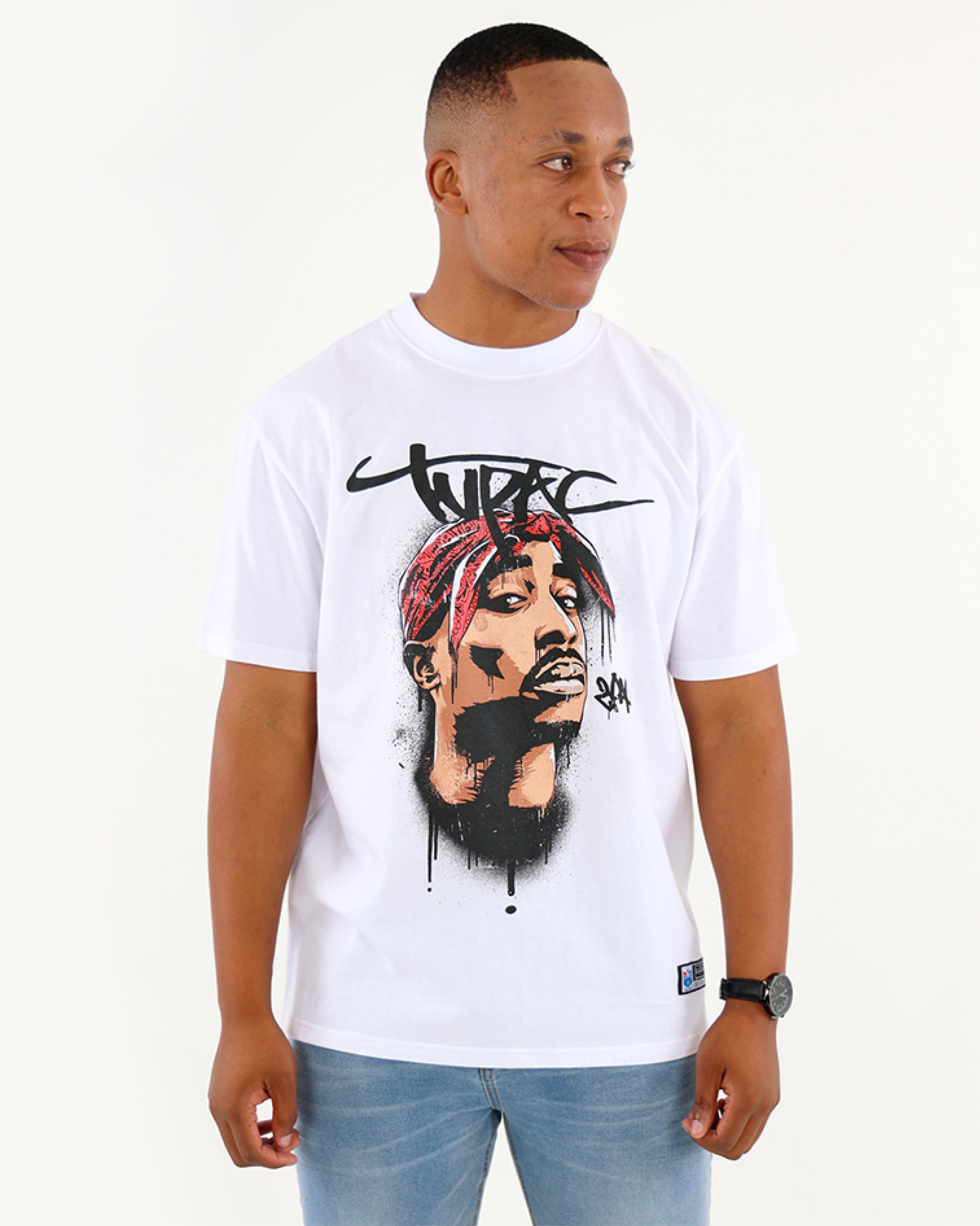 Tupac Graphic Print T-Shirt