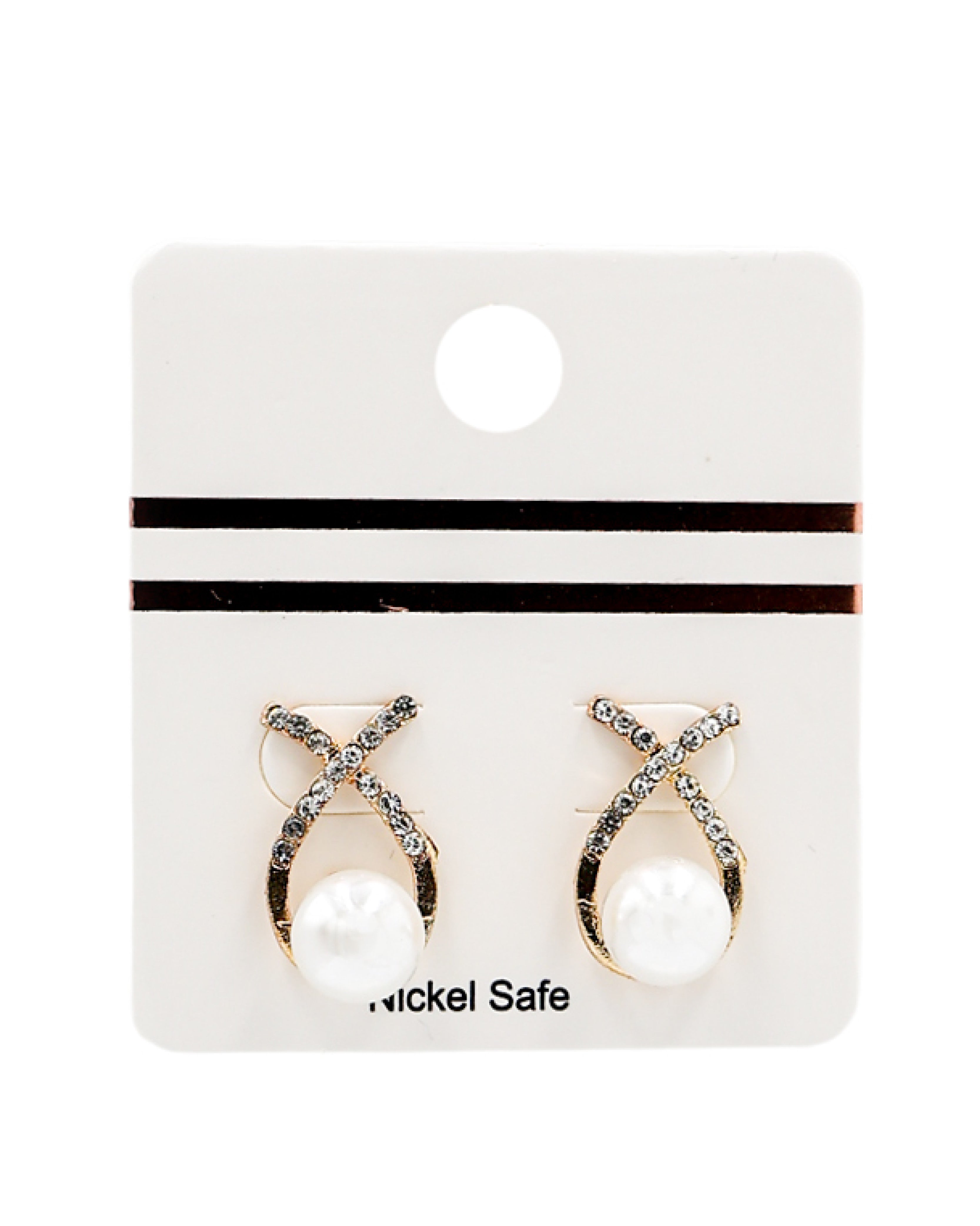 Pearl Ribbon Earrings