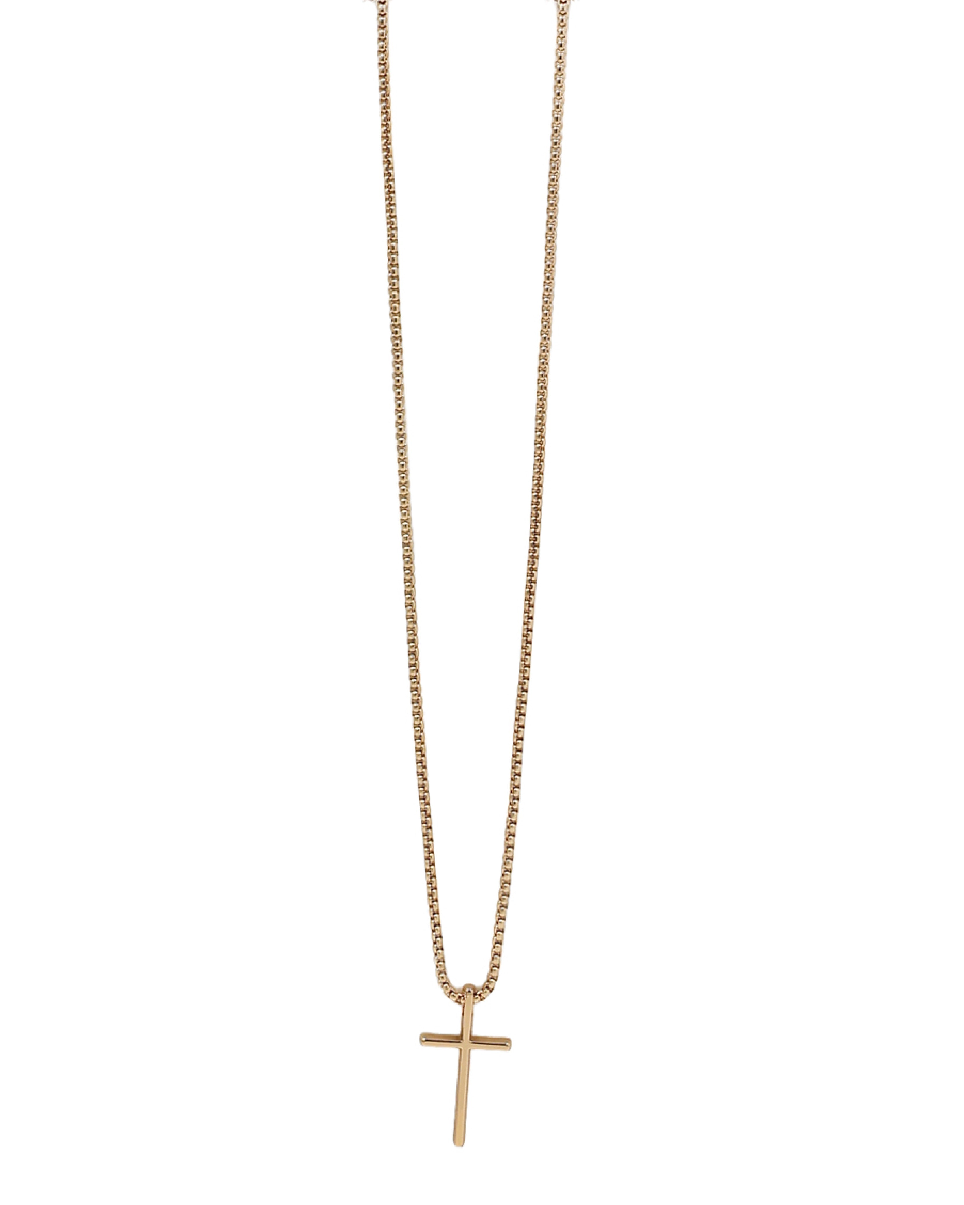 Men's Gold Cross Necklace