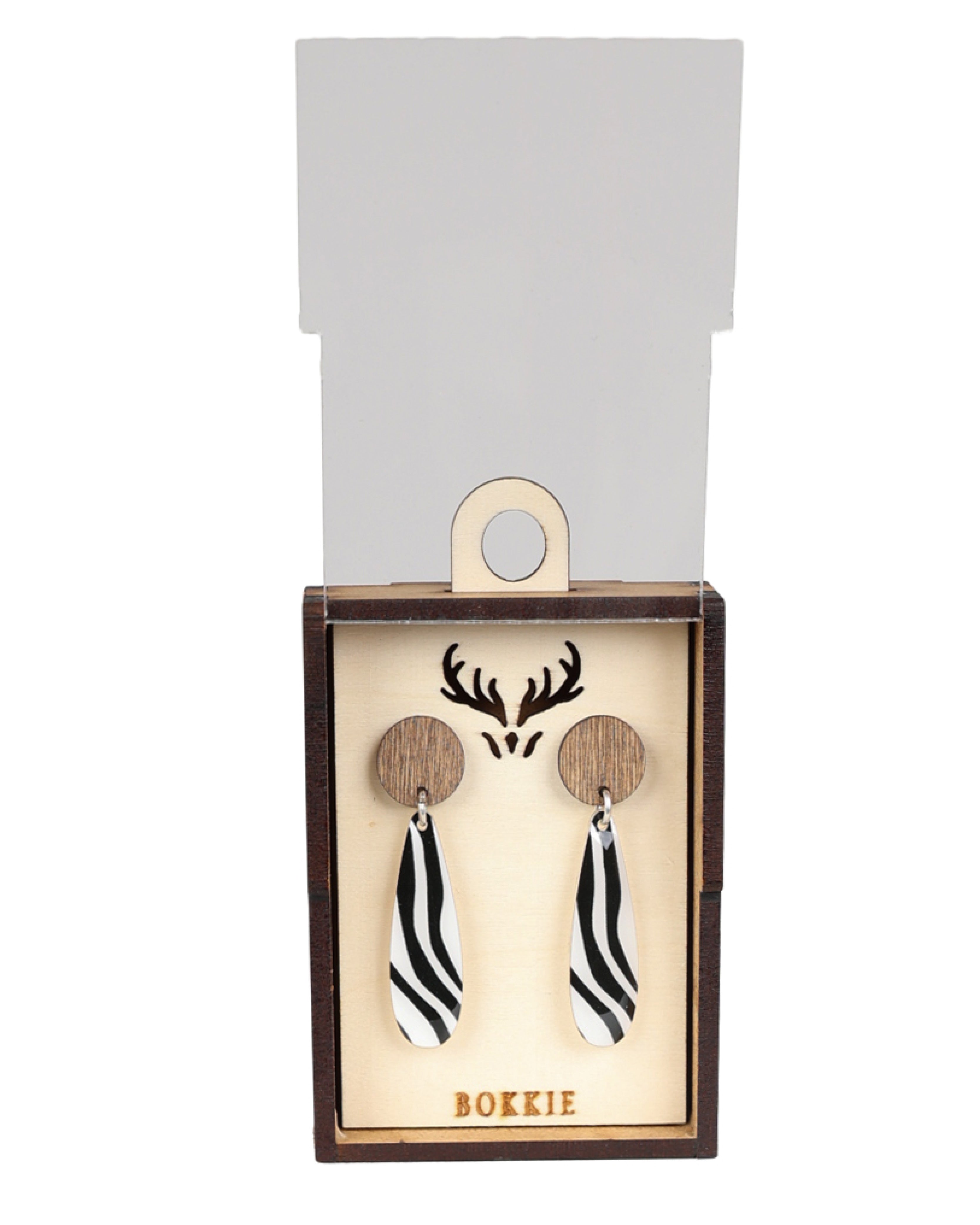 Zebra Drop Earrings