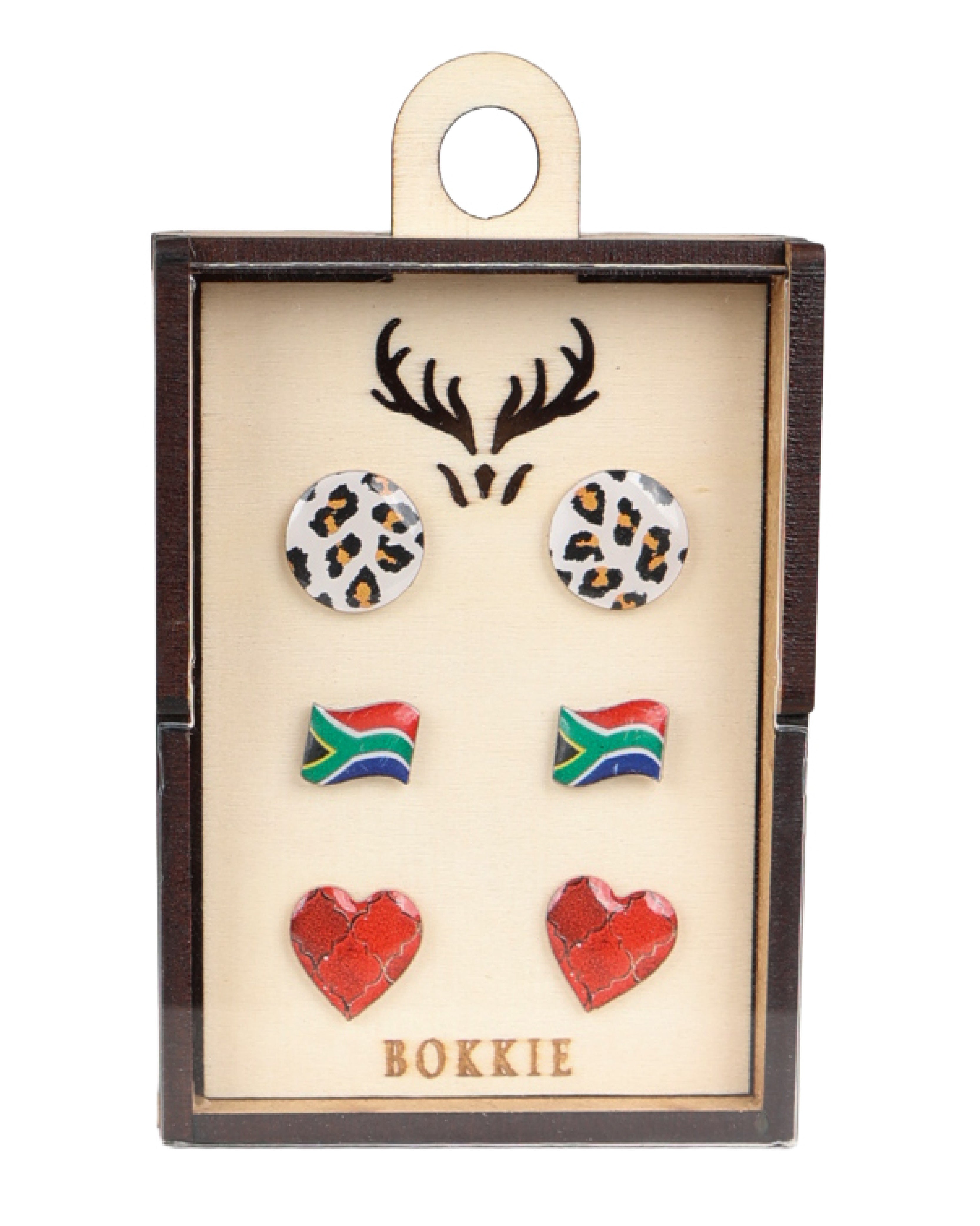 3 Pack "Local is Lekker:" Earrings