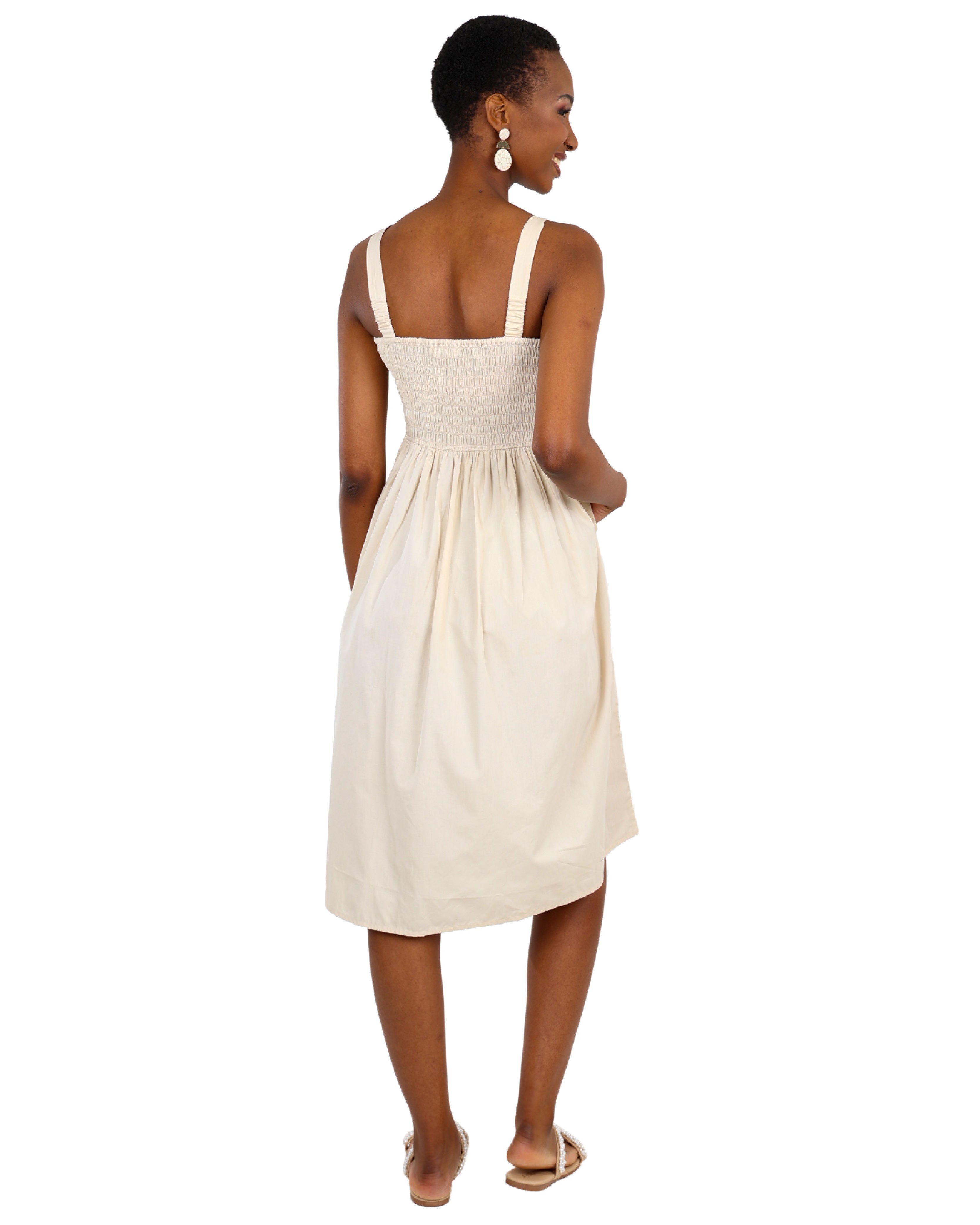 Strappy Ric Rac Midi Dress