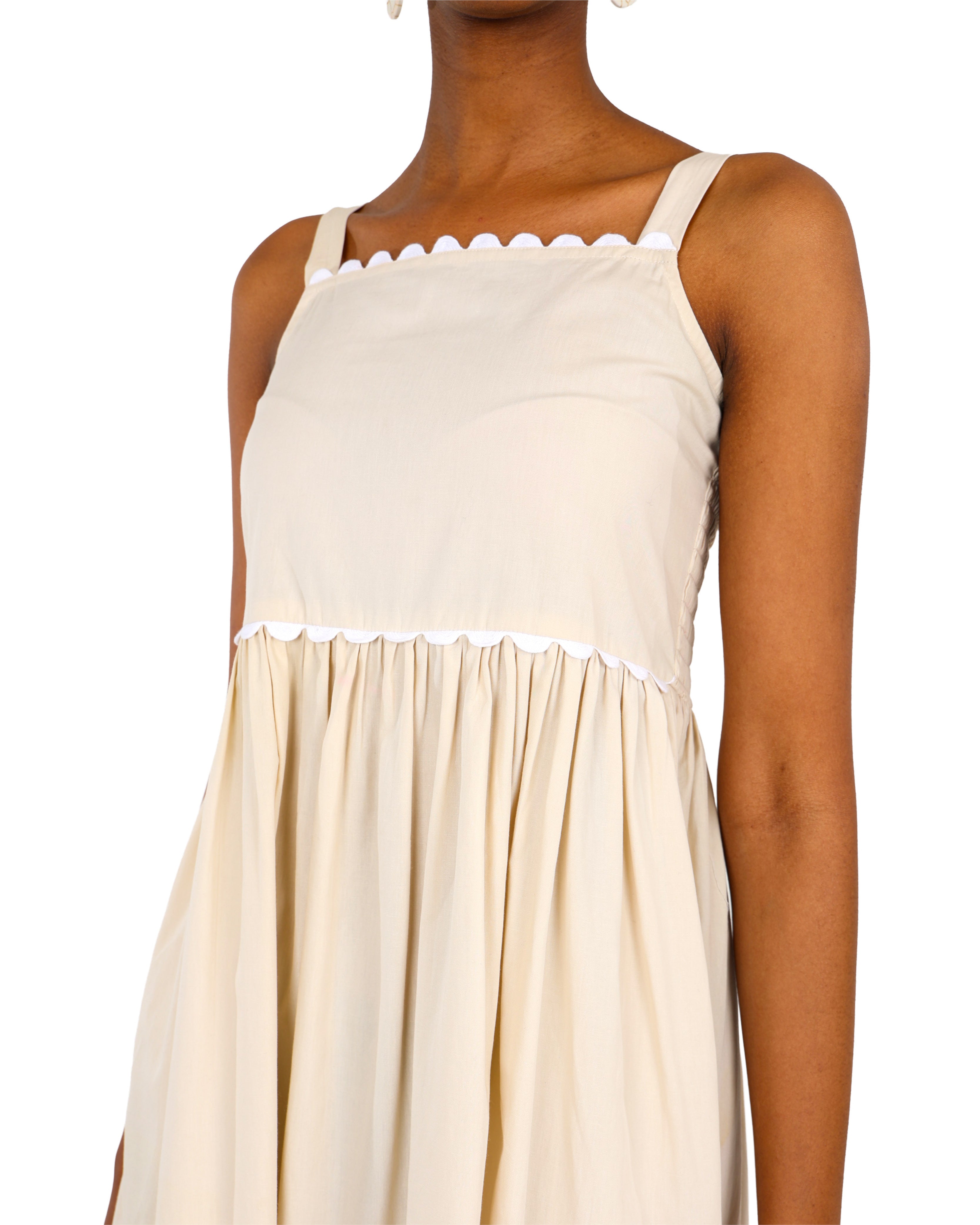 Strappy Ric Rac Midi Dress