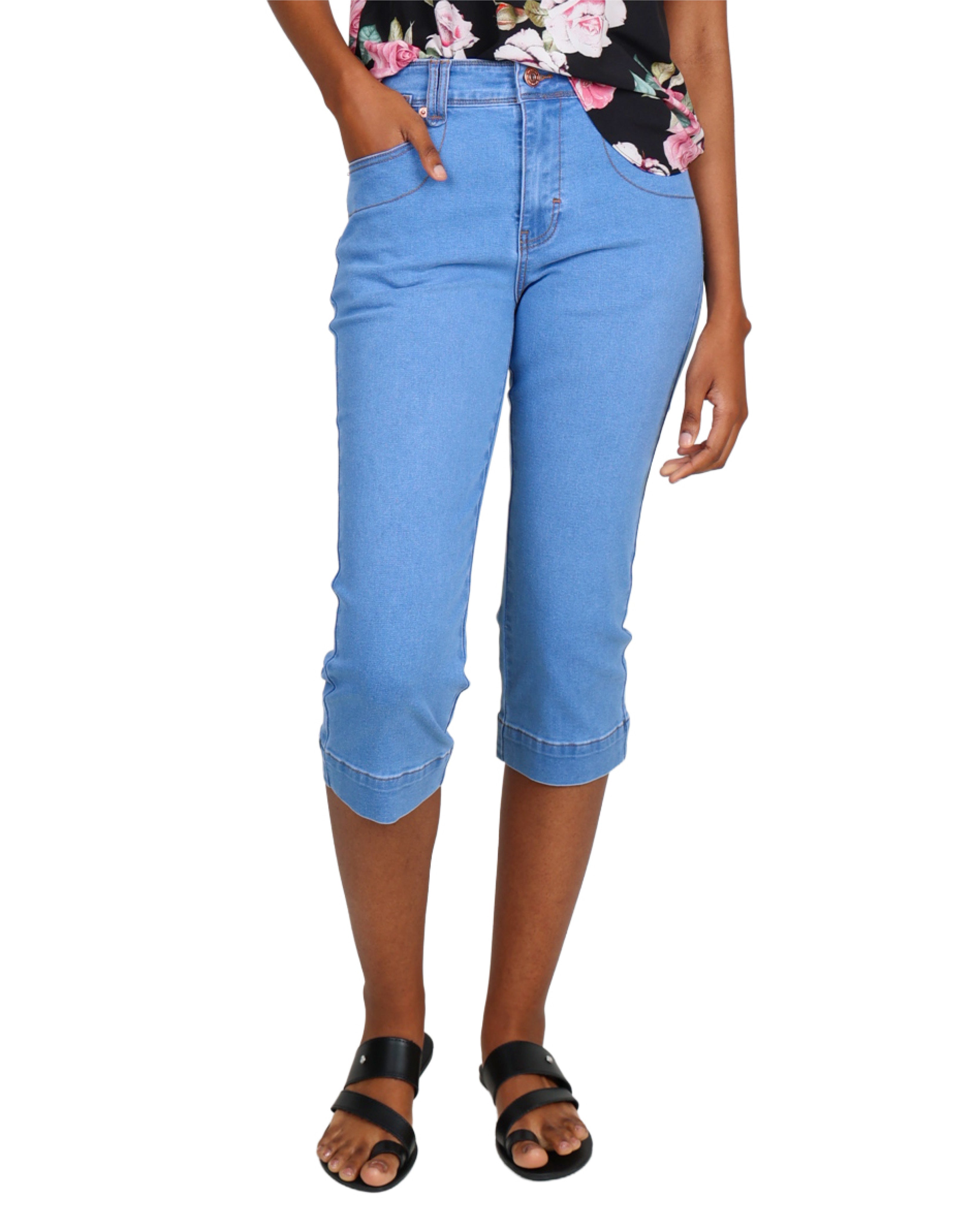 Cropped Denim Jeans