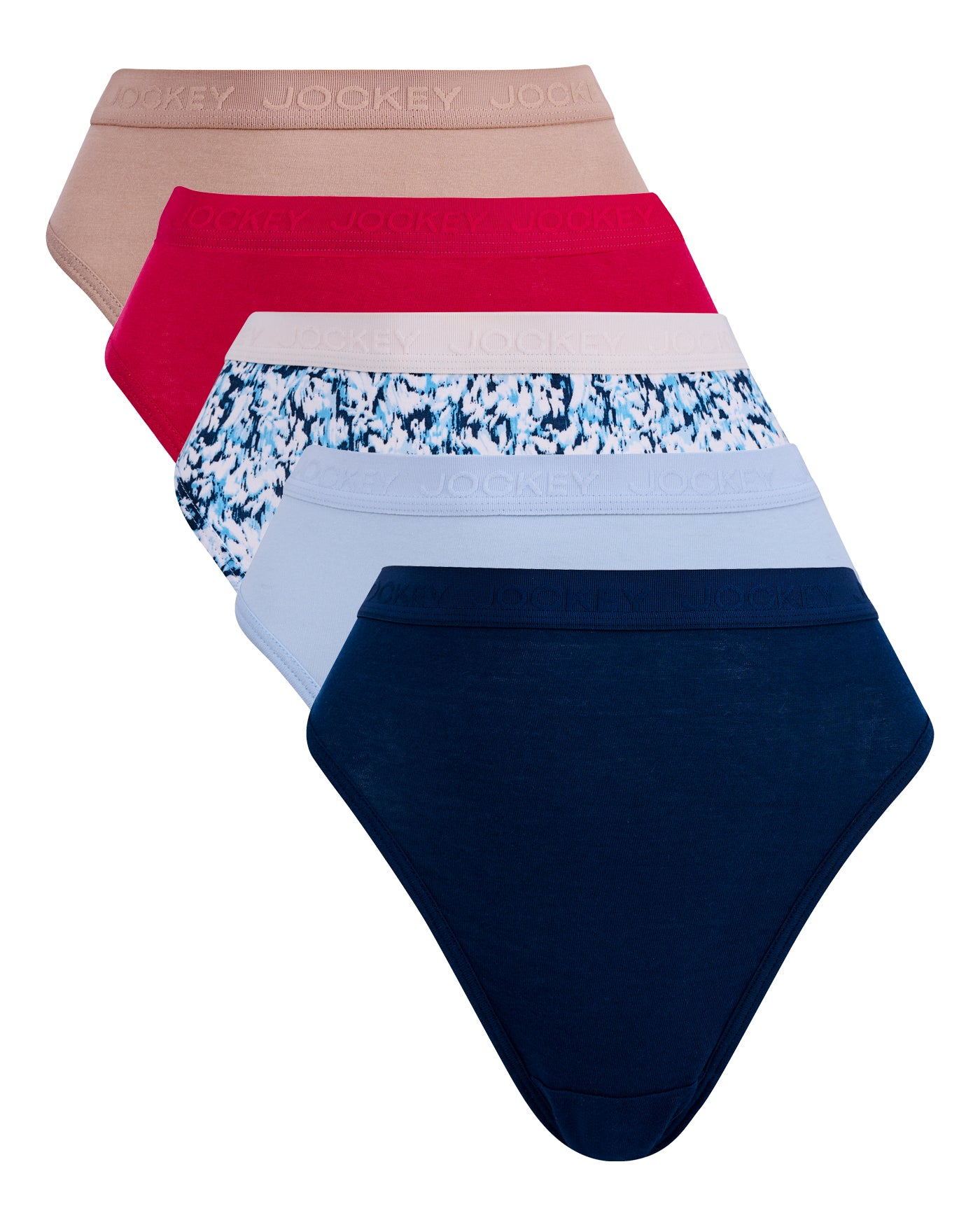 Ladies Jockey® 5 Pack French Cut Brushstroke Panties
