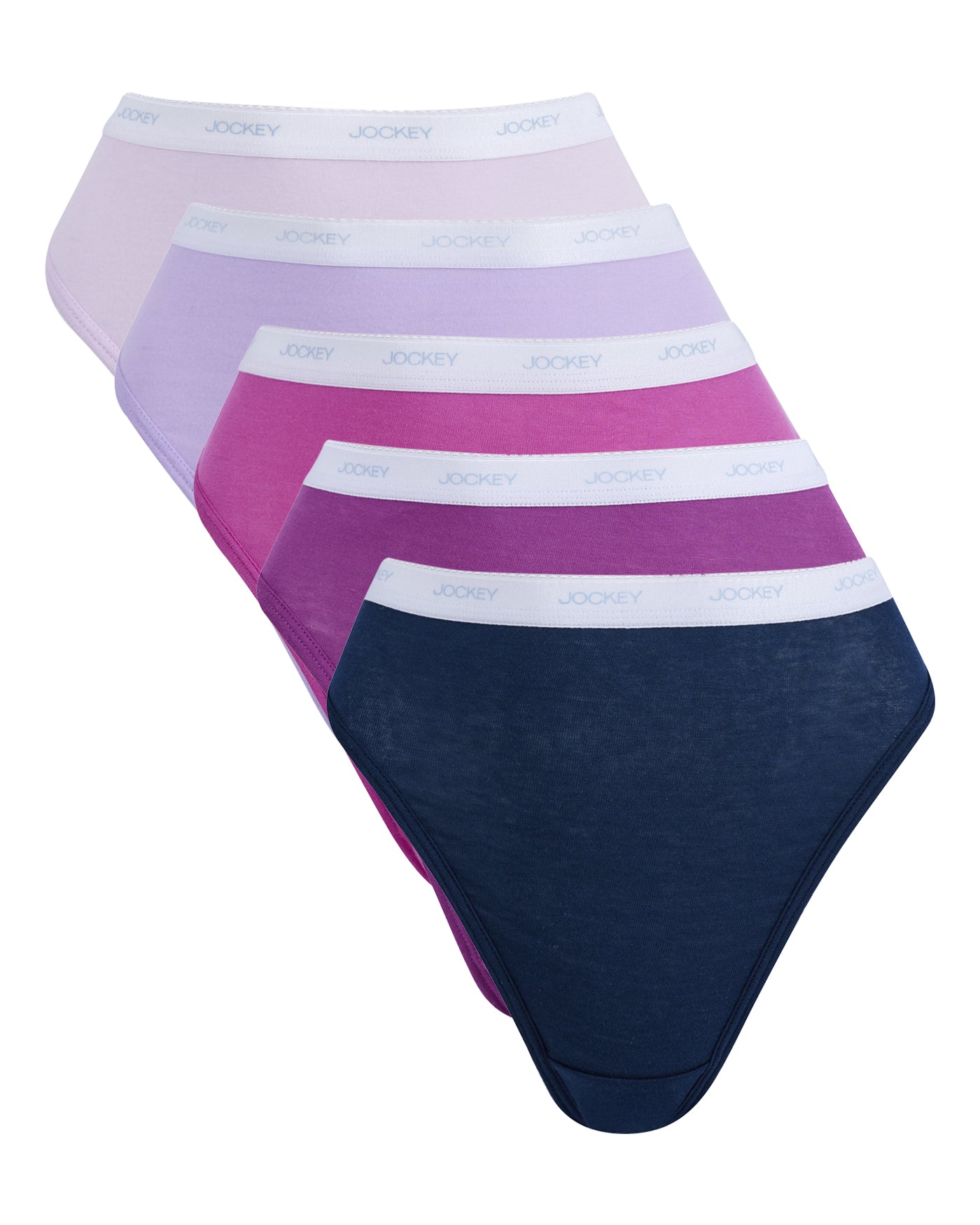 Ladies Jockey 5 Pack Plain French Fushia Panties