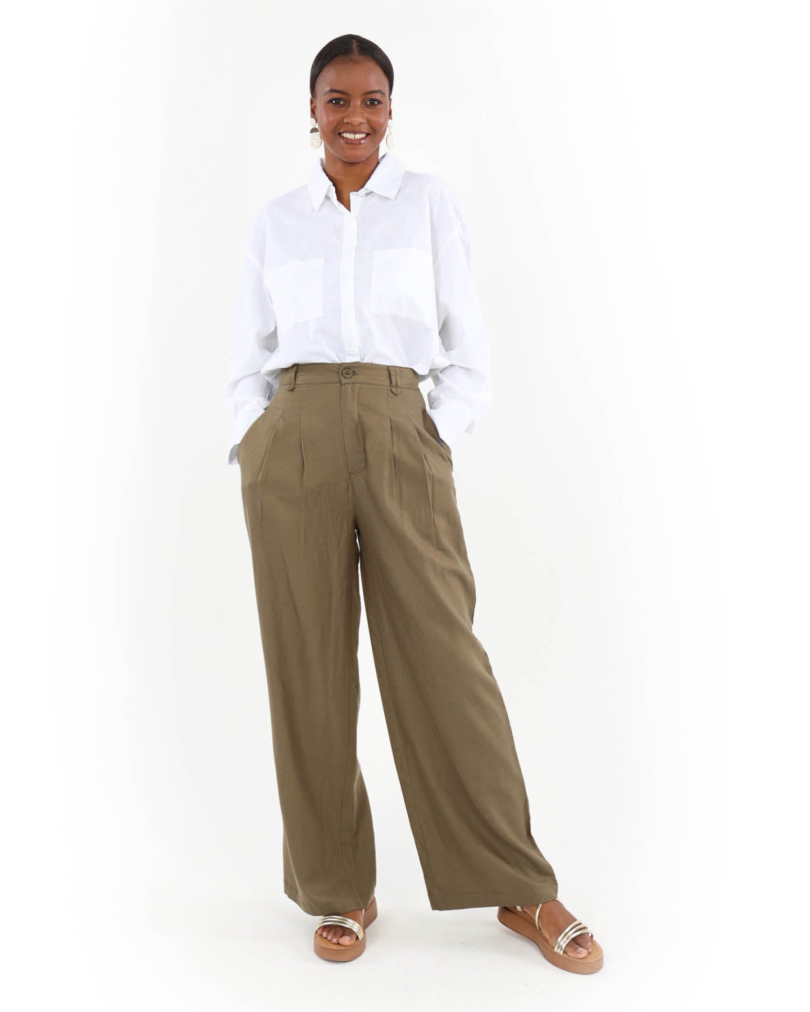 Signature Soft Cotton Double Pocket Long Sleeve Shirt