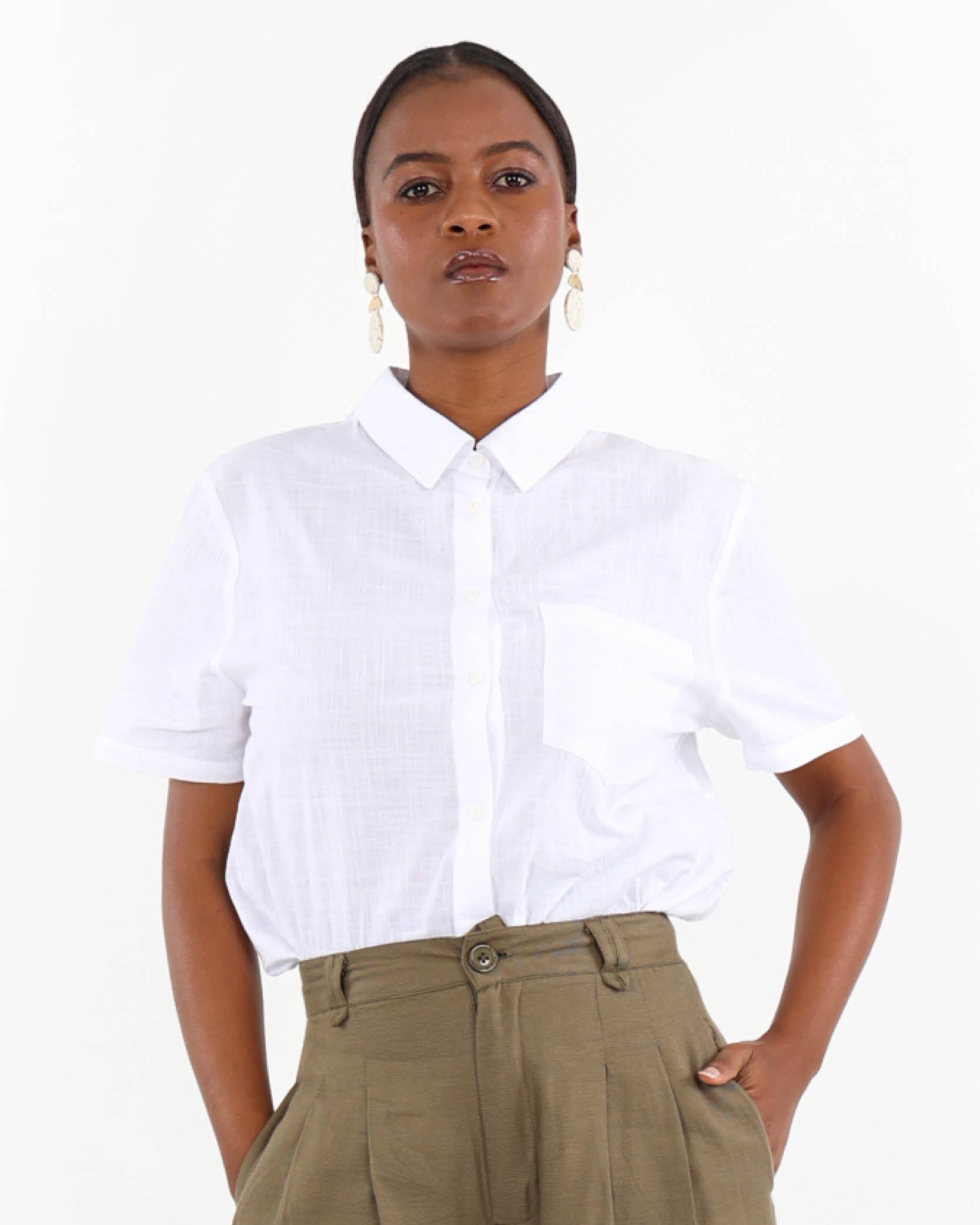 The Amara Air-Spun Cotton Shirt