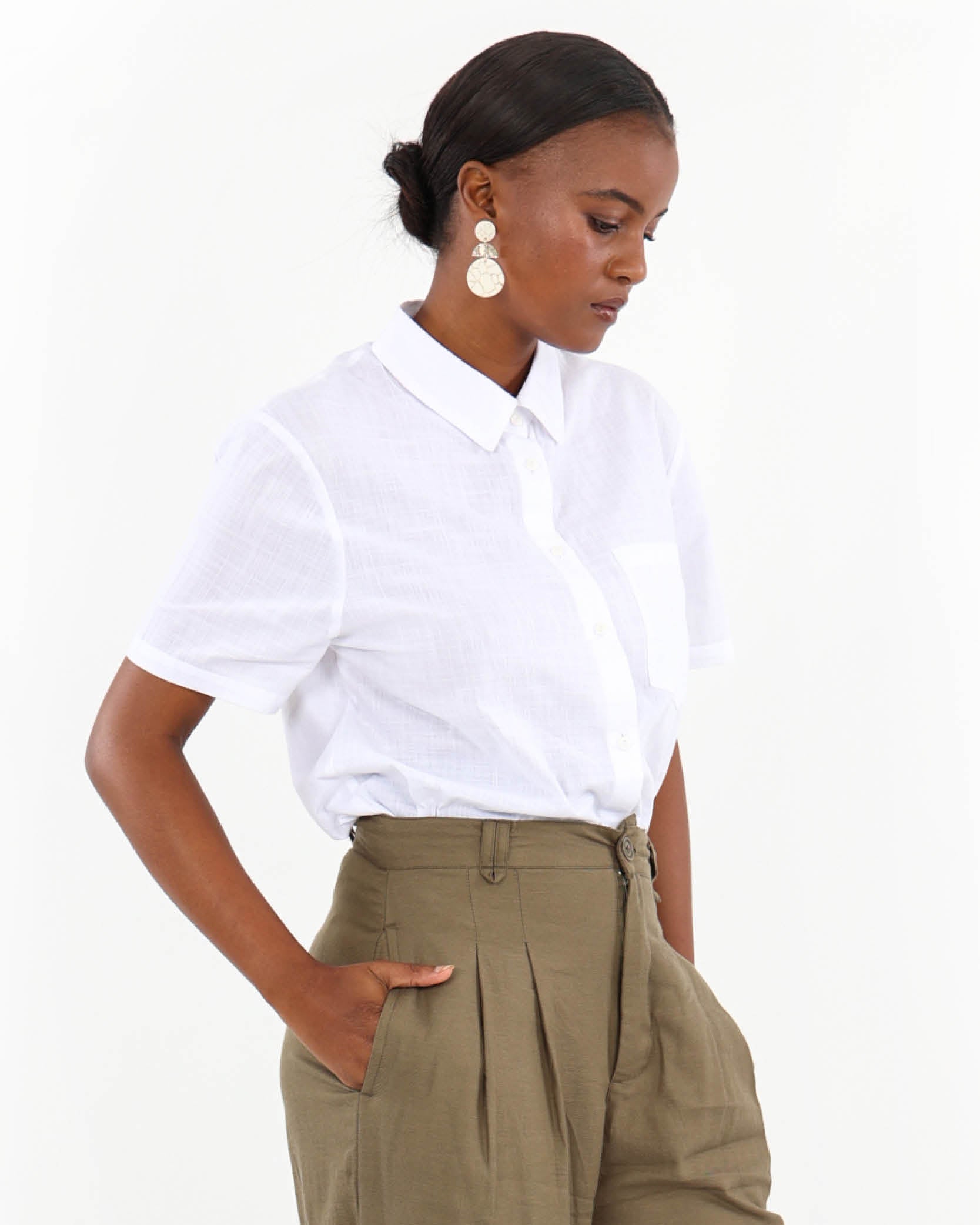 The Amara Air-Spun Cotton Shirt