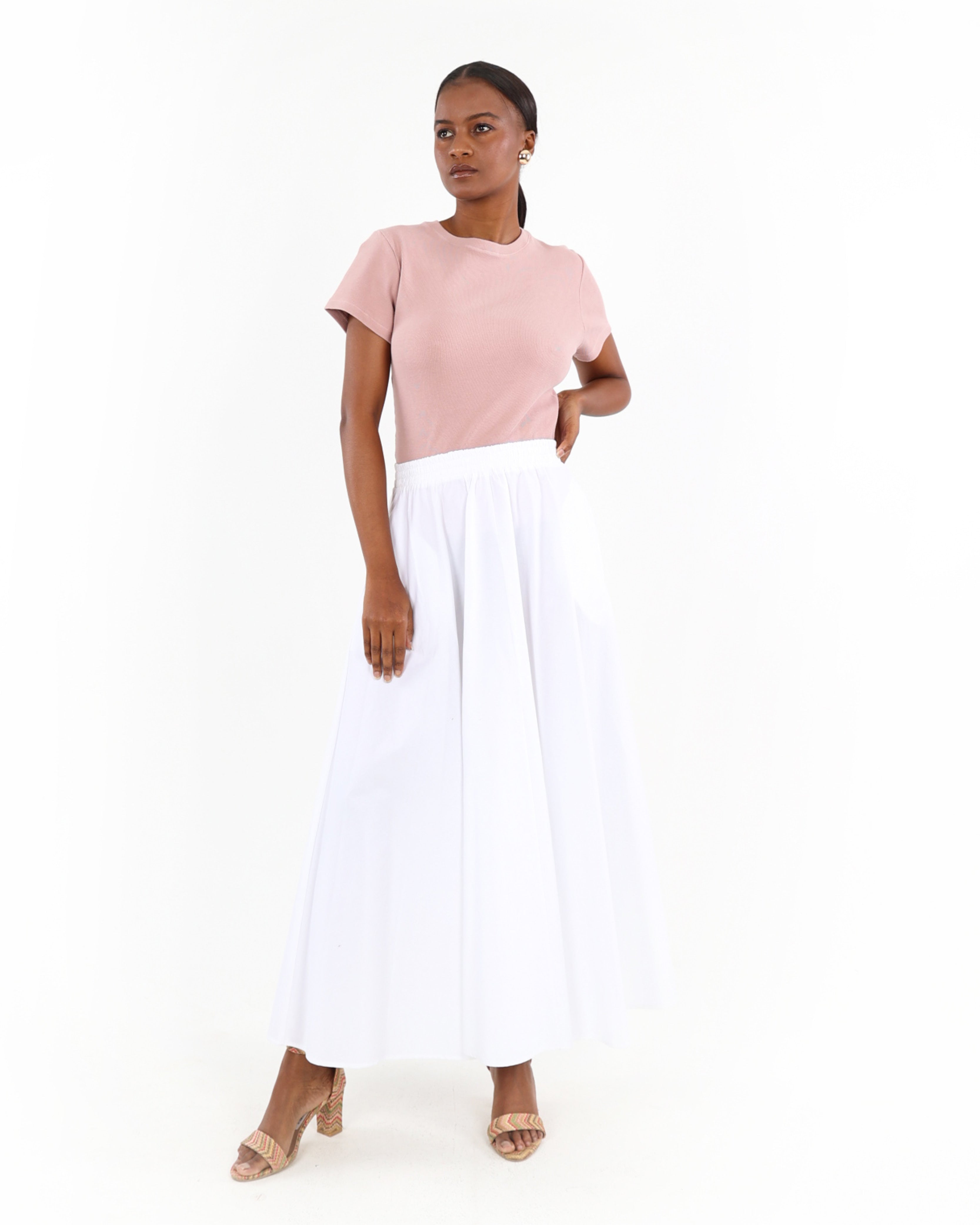Refined Indian Cotton Skirt In A Timeless Circle Silhouette