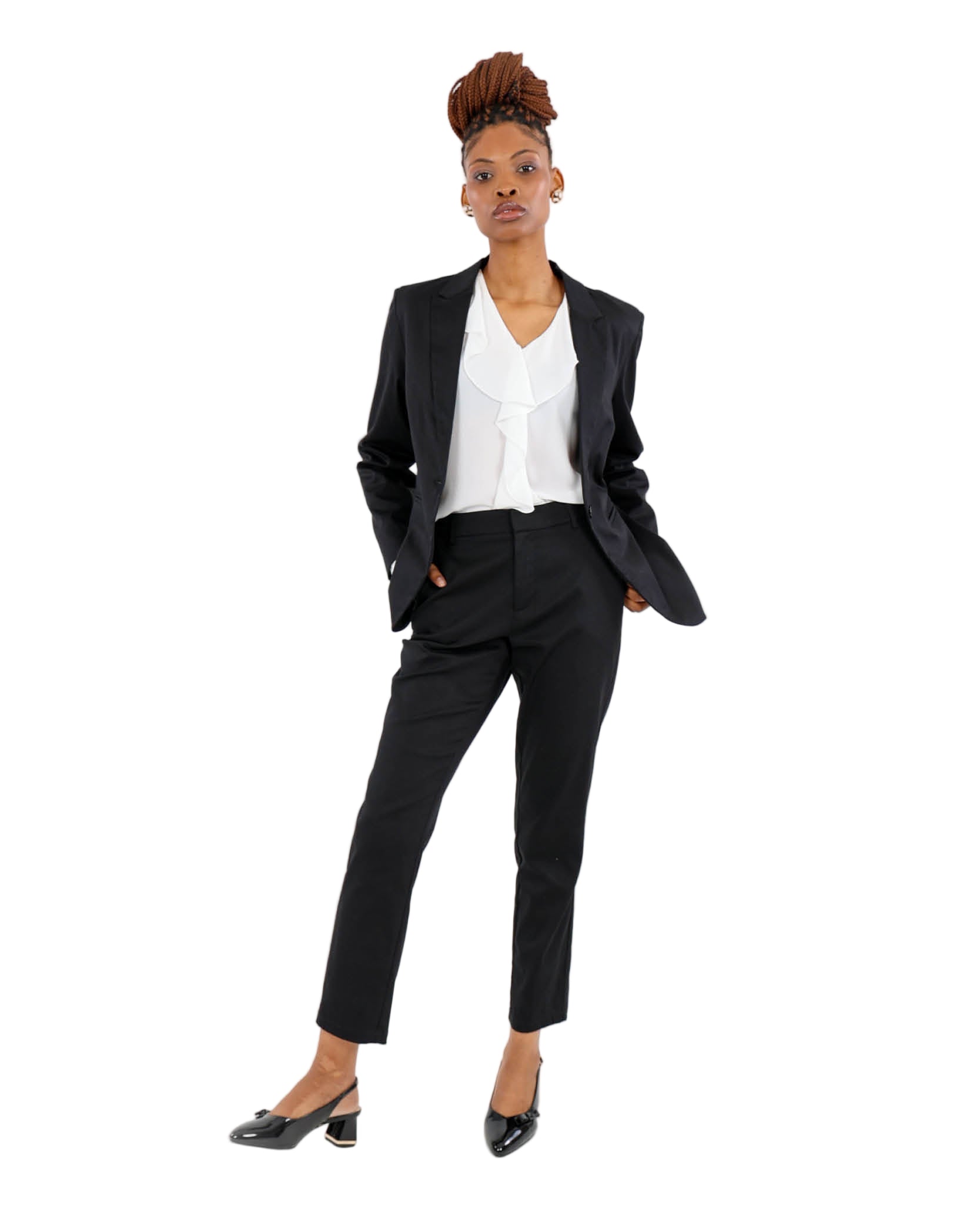 Black Sateen Blazer