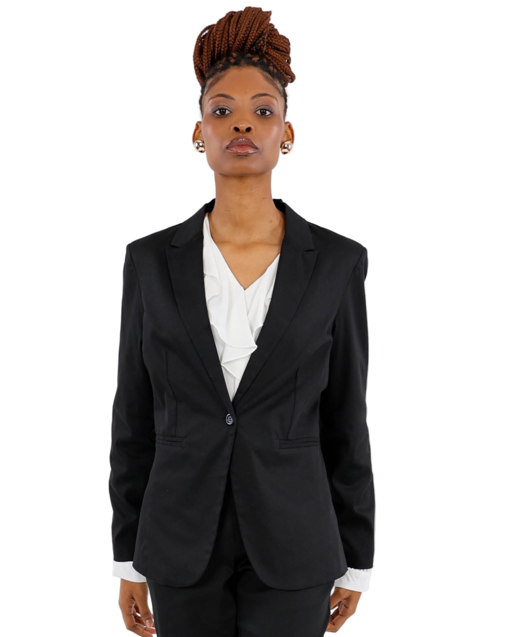 Black Sateen Blazer