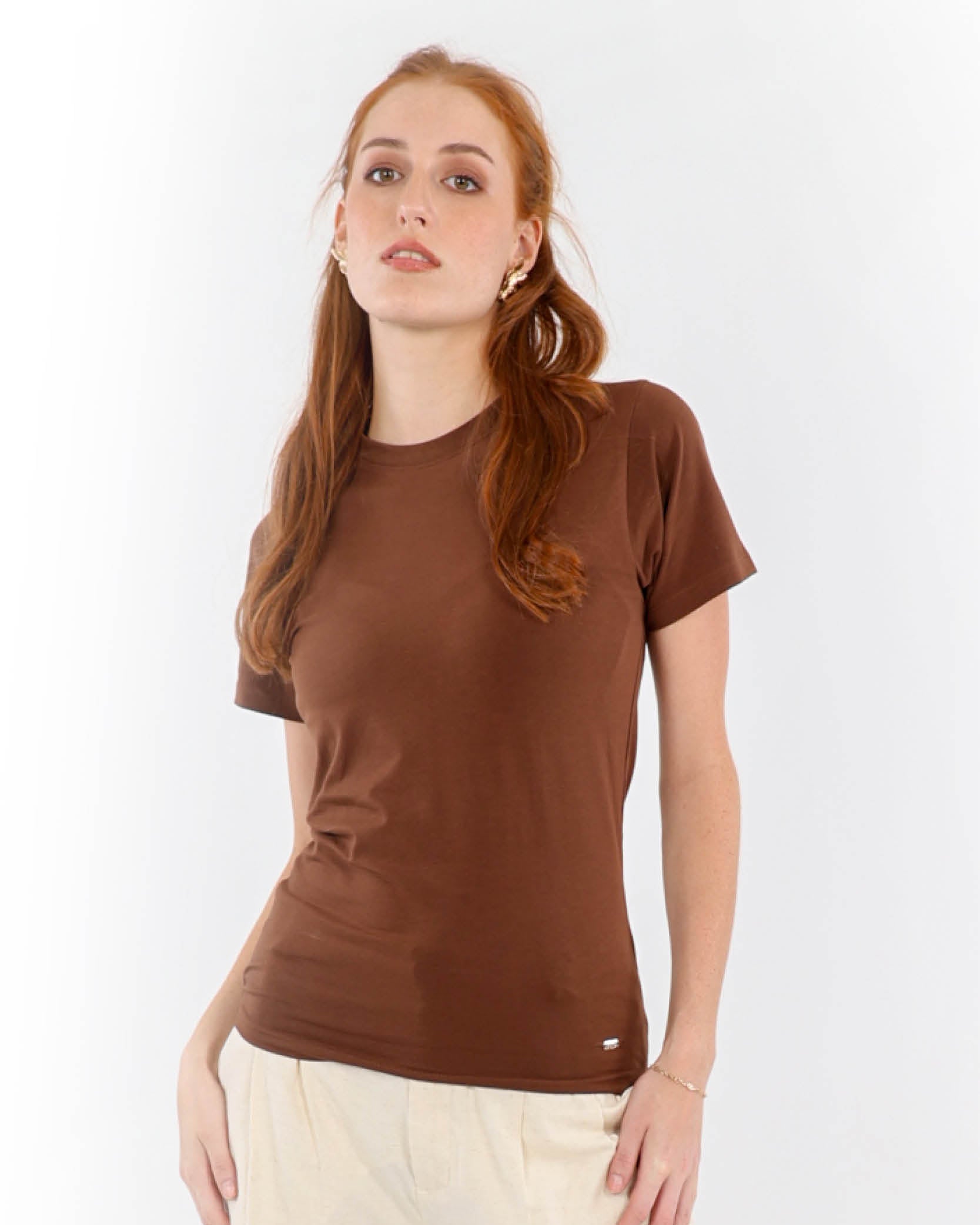 Chocolate Crew Neck T-Shirt