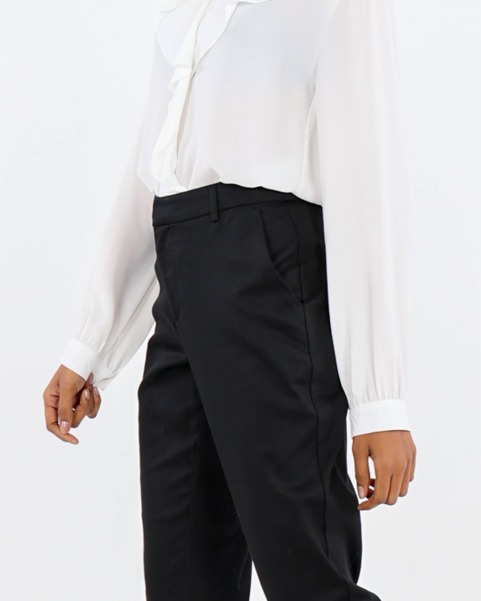 Sateen Slim Leg Pants