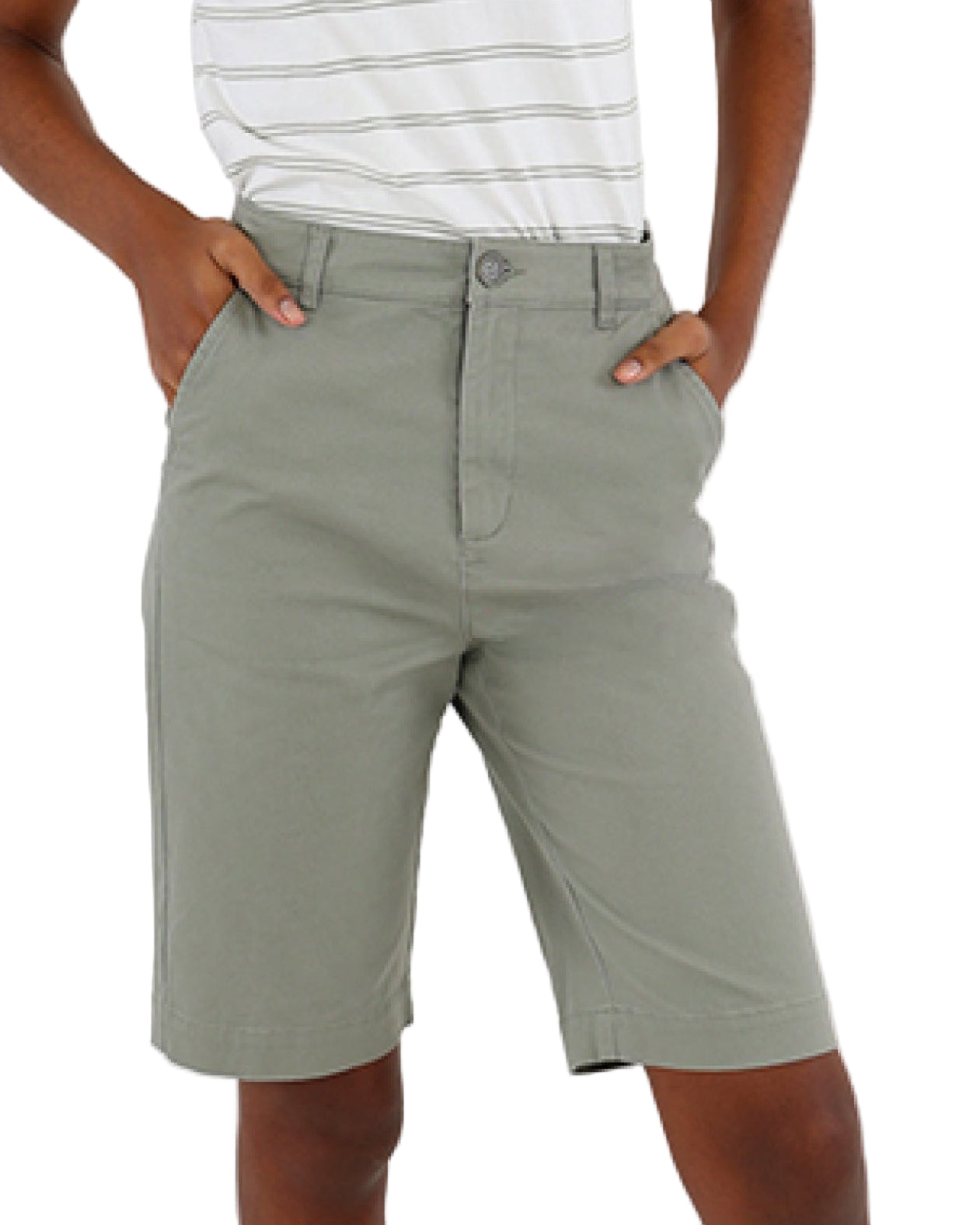 Olive Chino Shorts