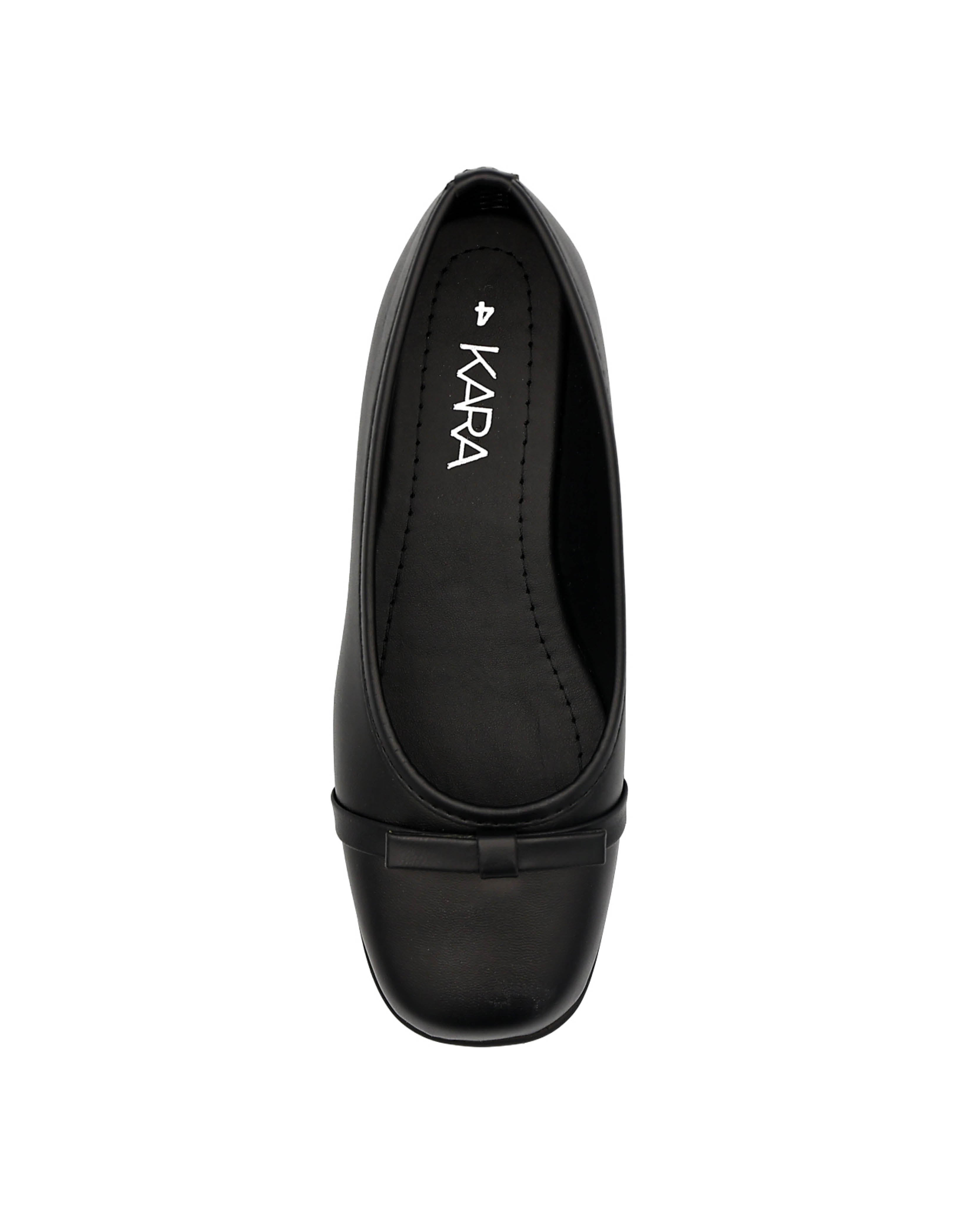 Overlay Bow Detail Wedge Pumps