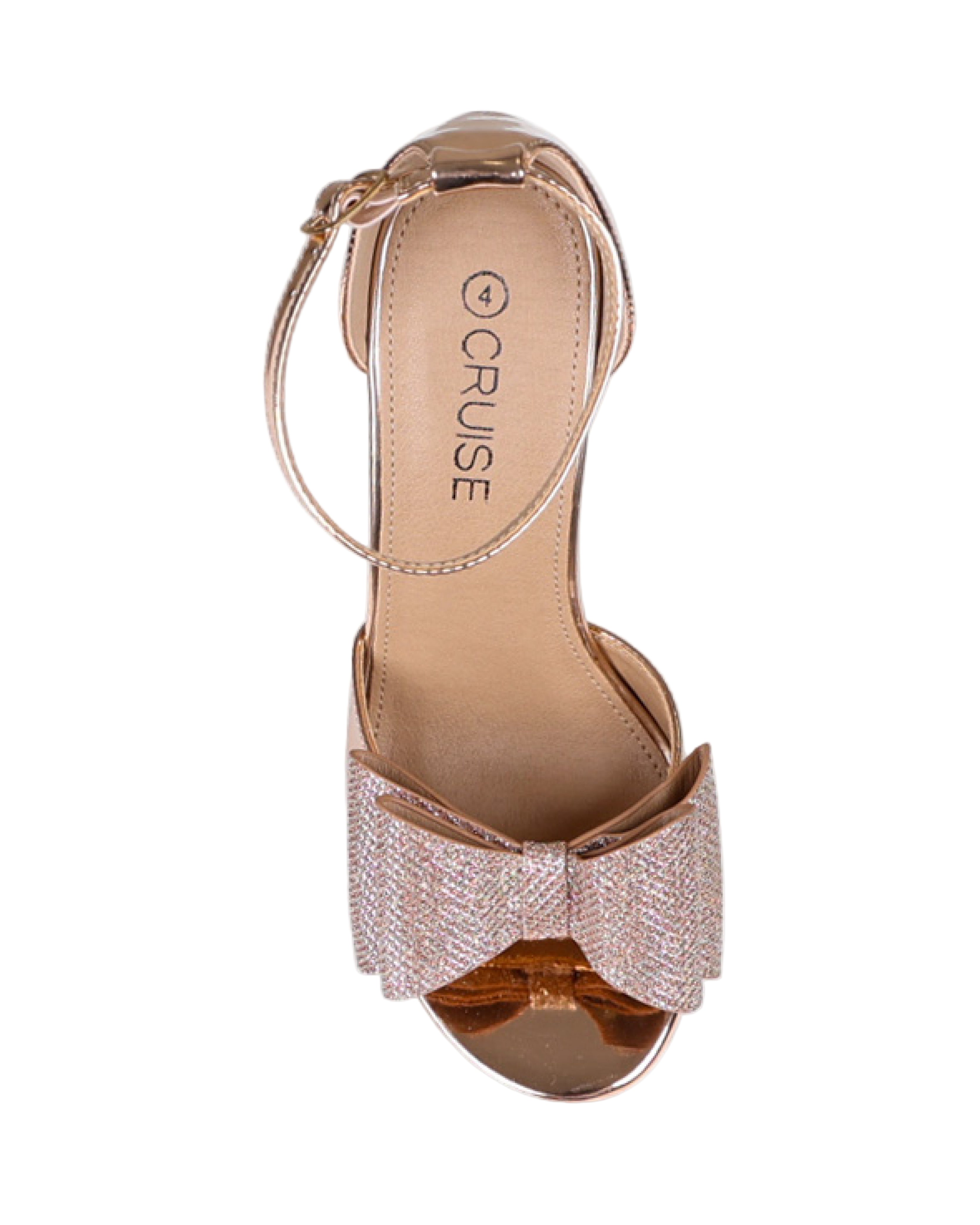 Rose Gold Statement Bow Detail Stiletto