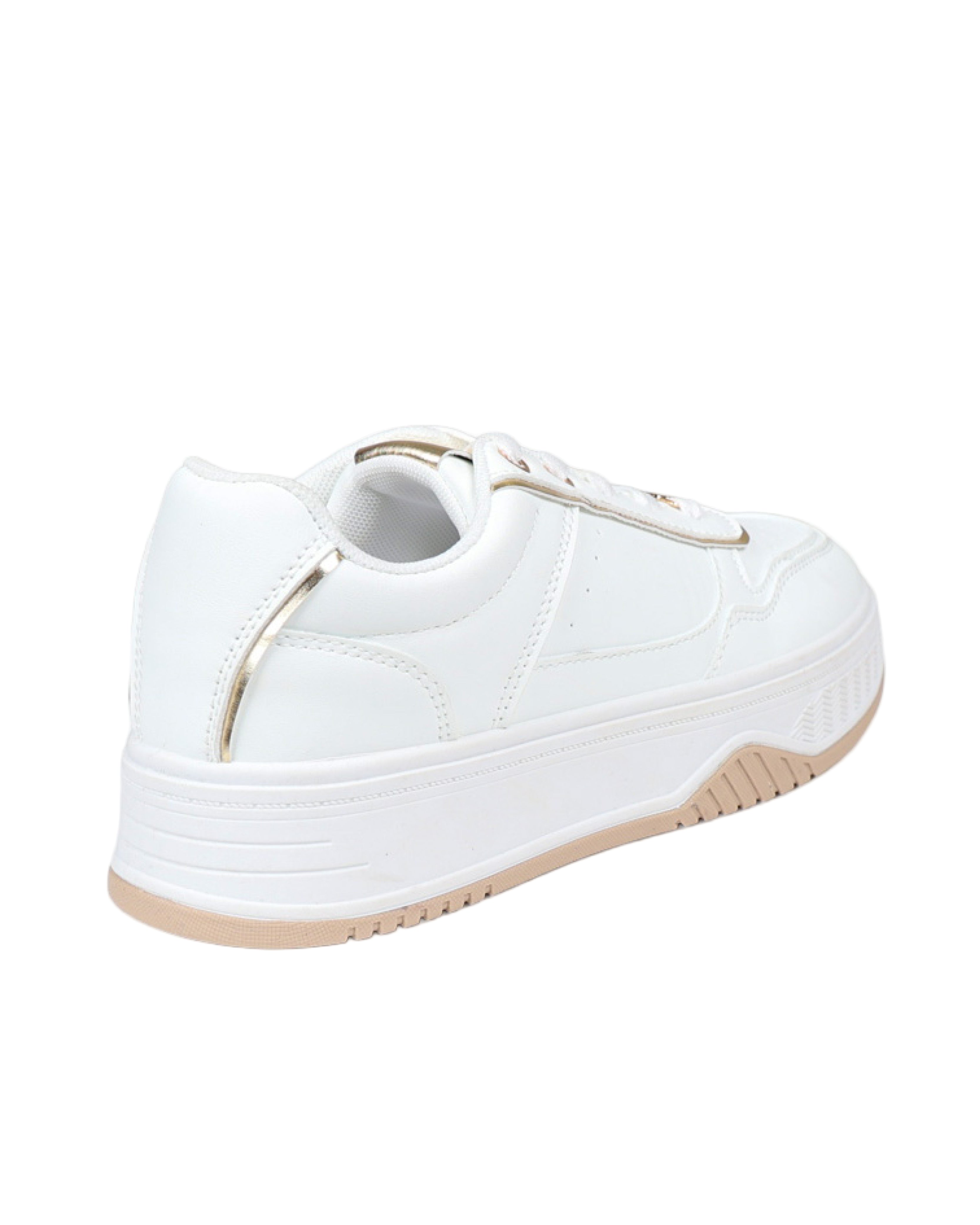 Metallic Detail Colour Block Platform Sneaker
