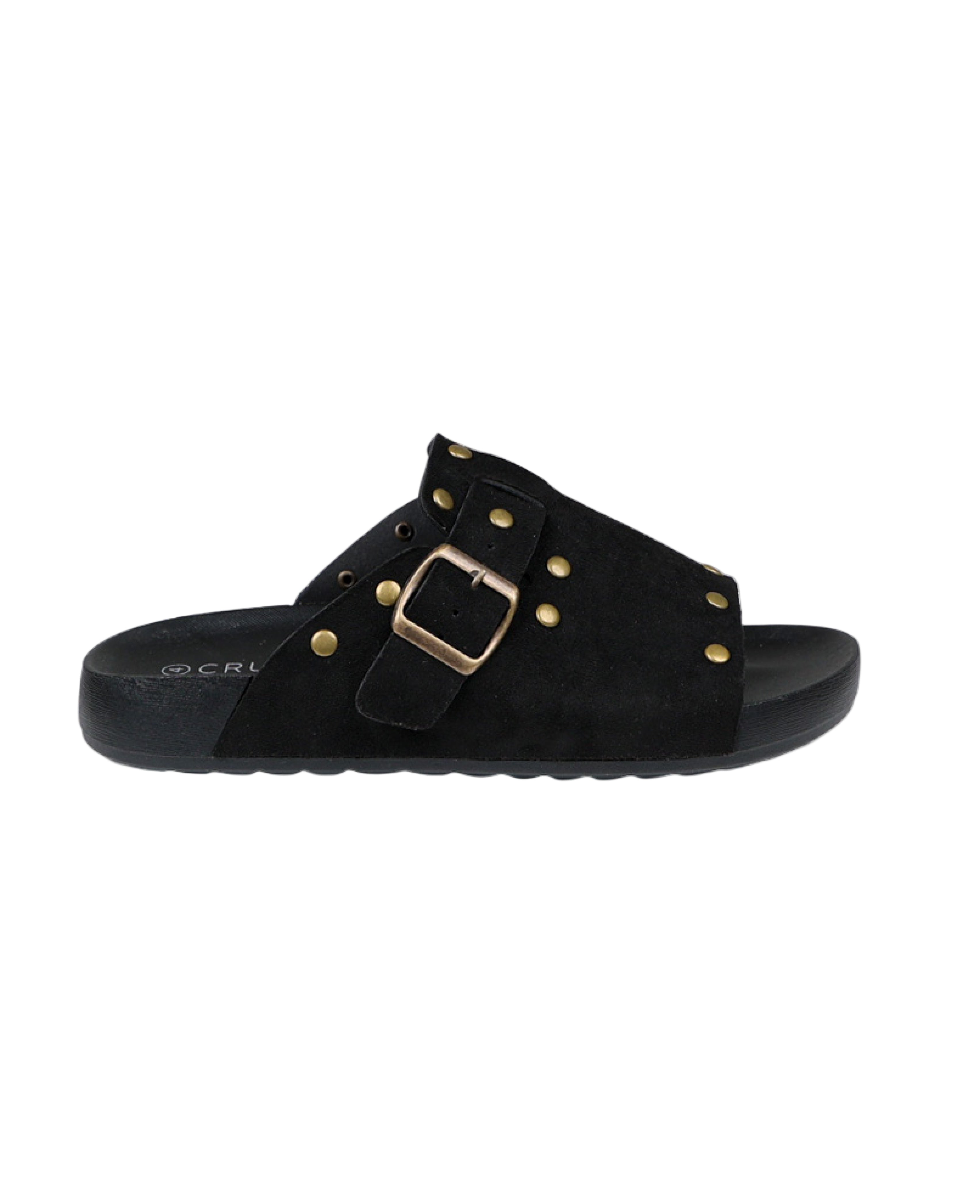 Suede Look Stud Detail Mule