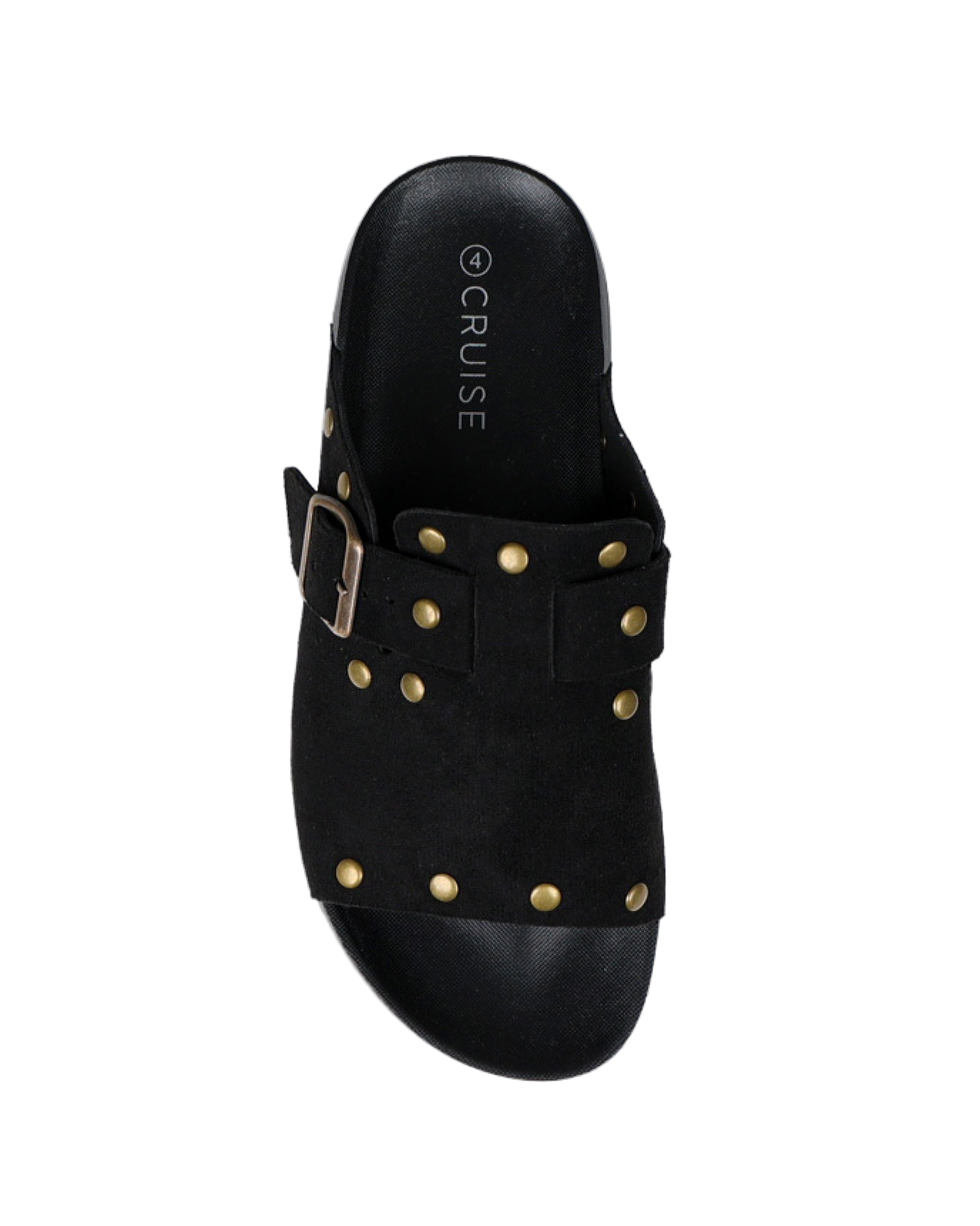 Suede Look Stud Detail Mule