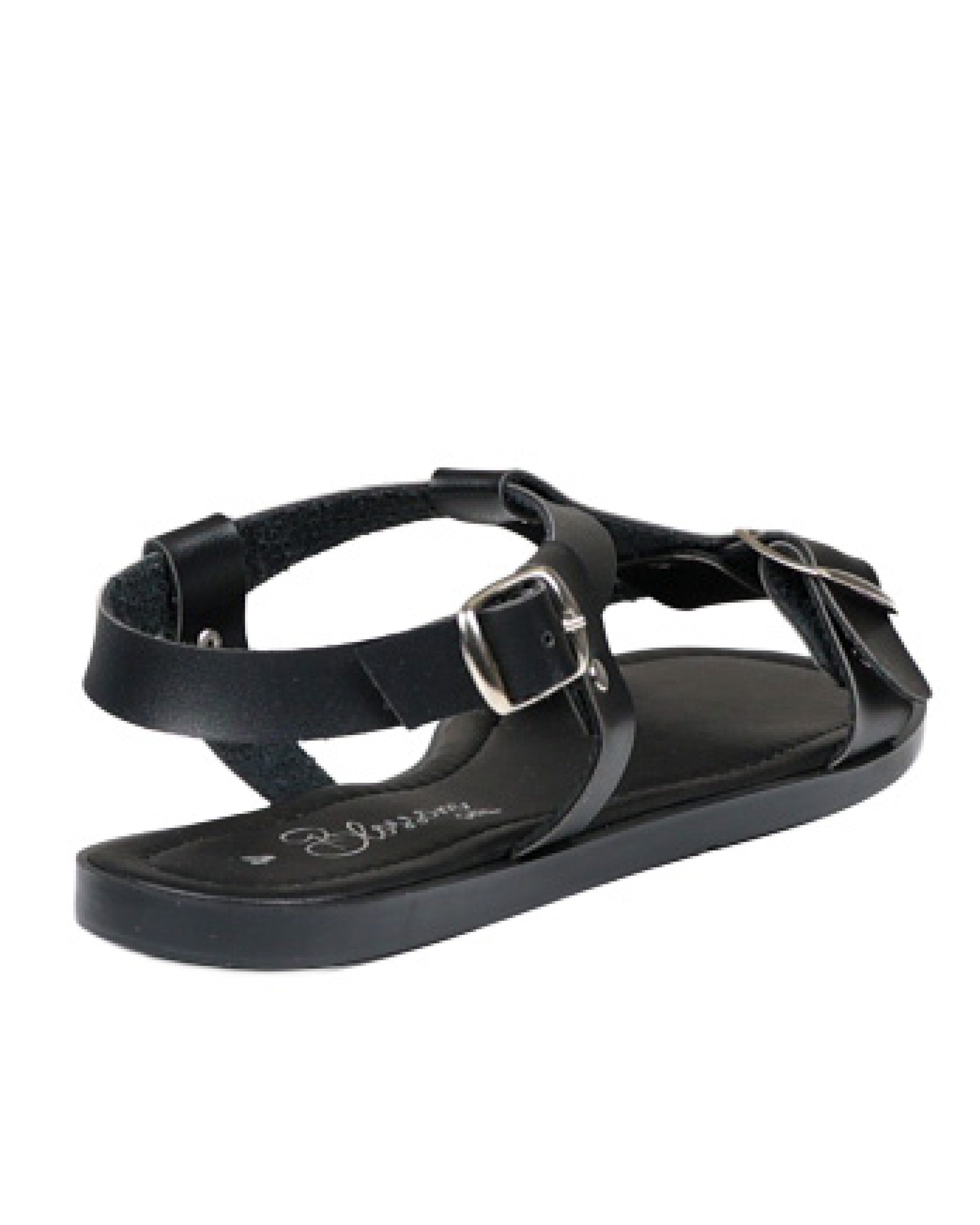 T-Bar Buckle Detail Ankle Strap Sandal
