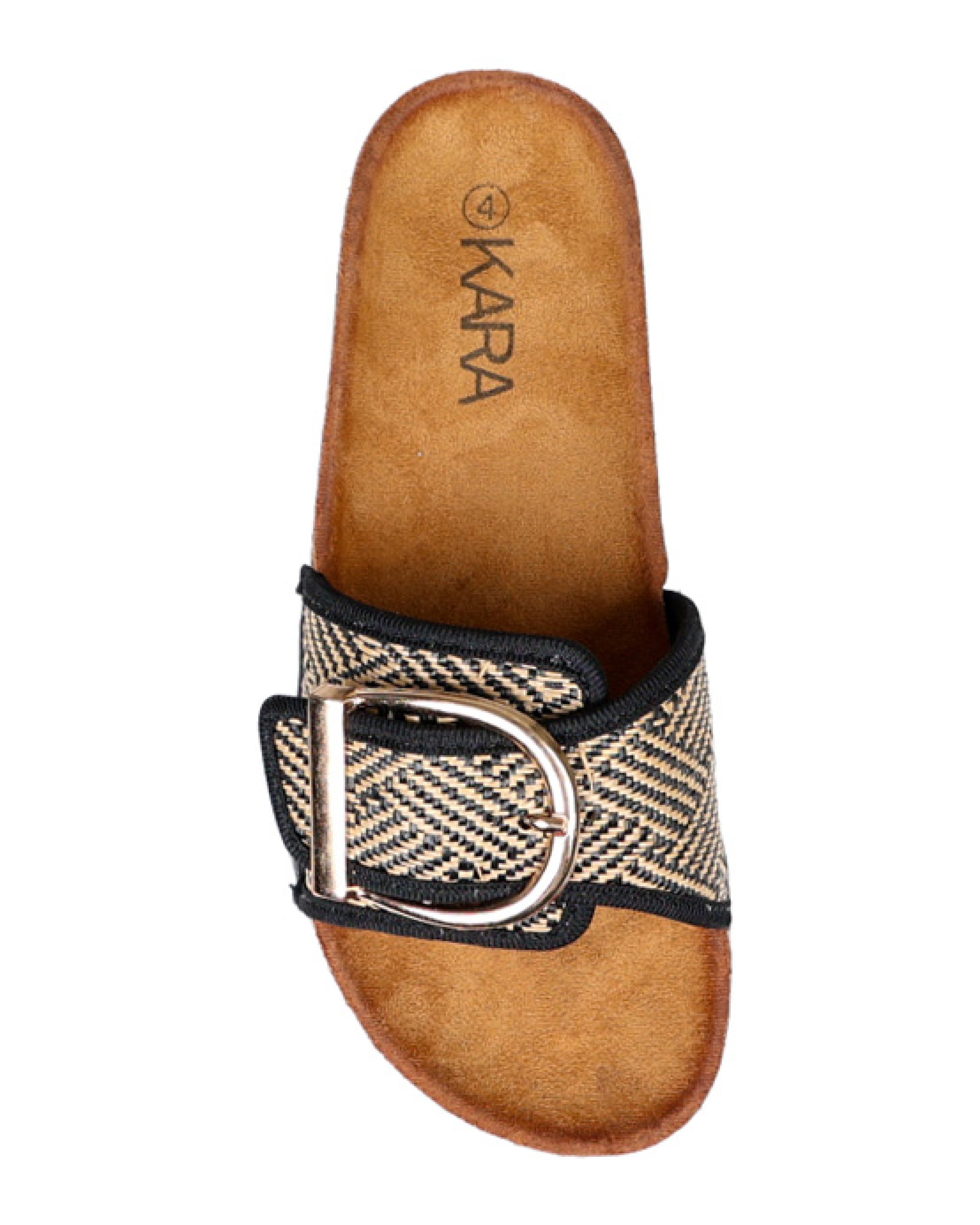 Black Statement Buckle Band Slide