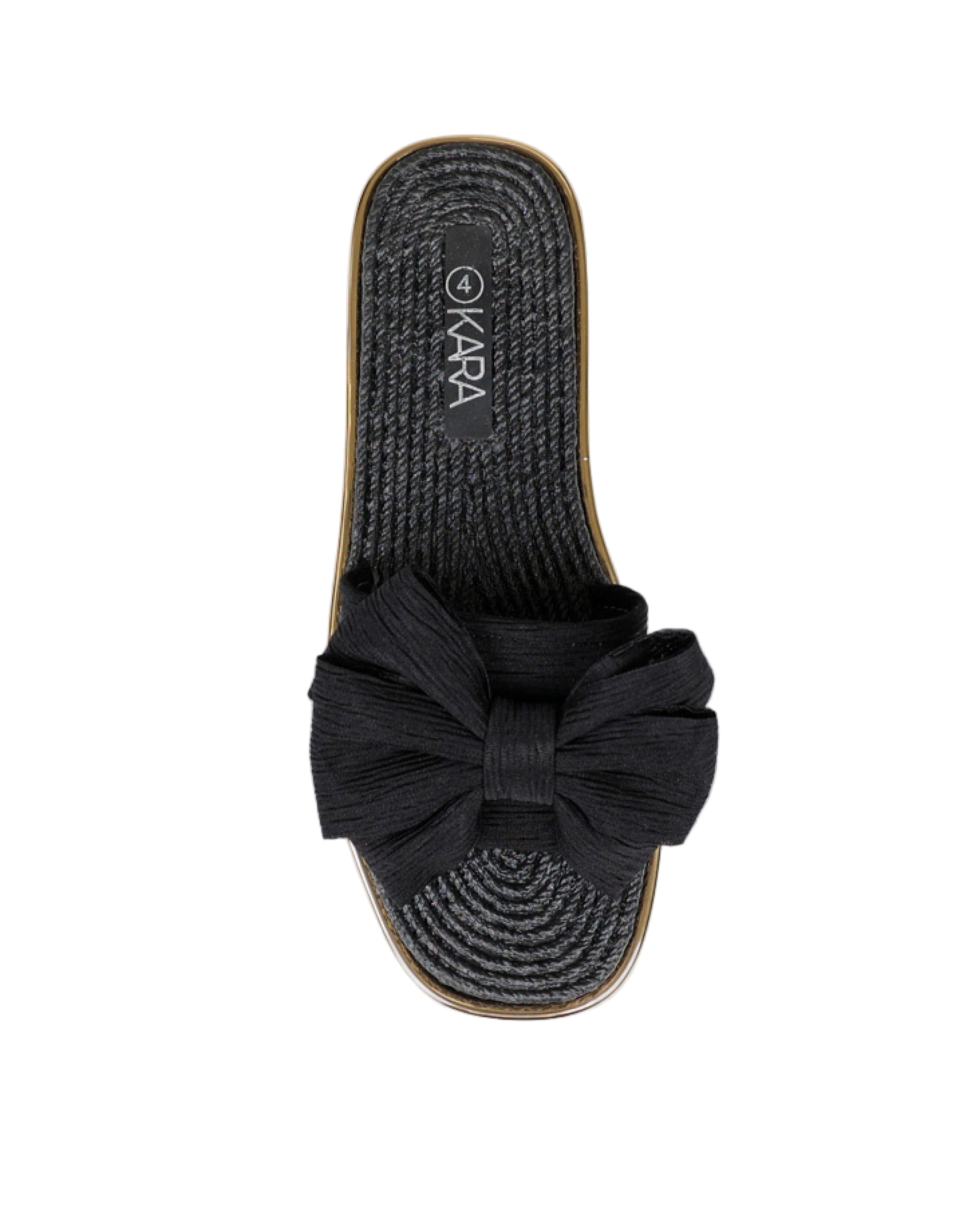 Black Bow Detail Mule