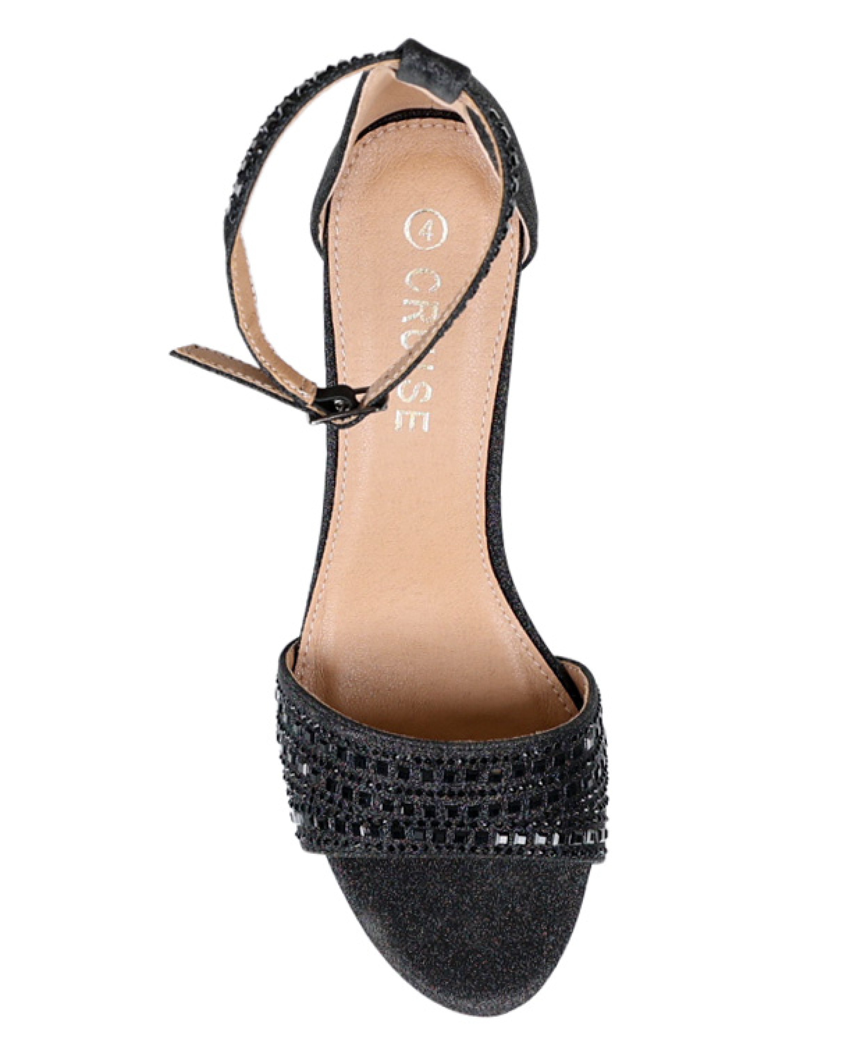 Embellished Platform Block Heel