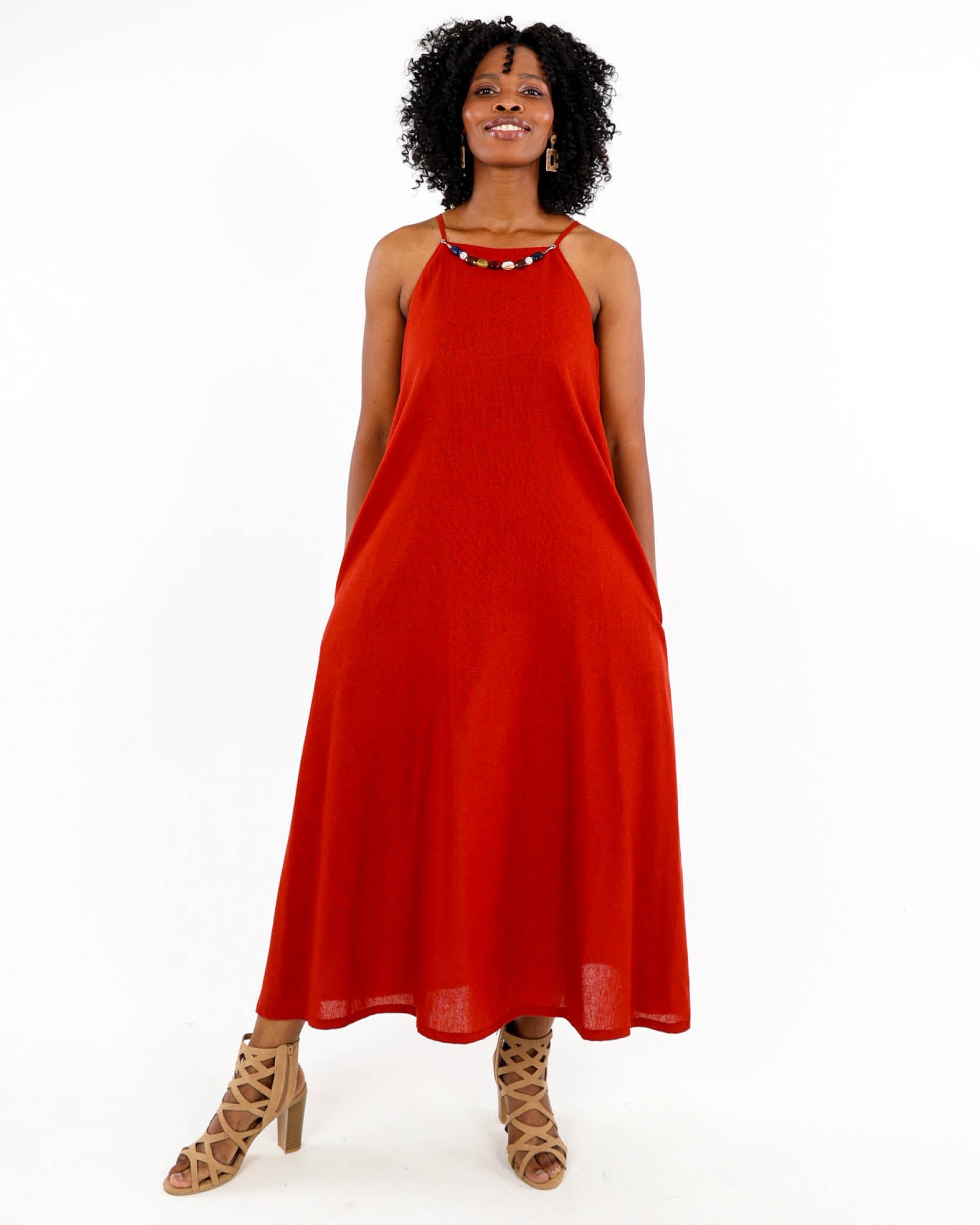 Halter Neck Maxi Dress