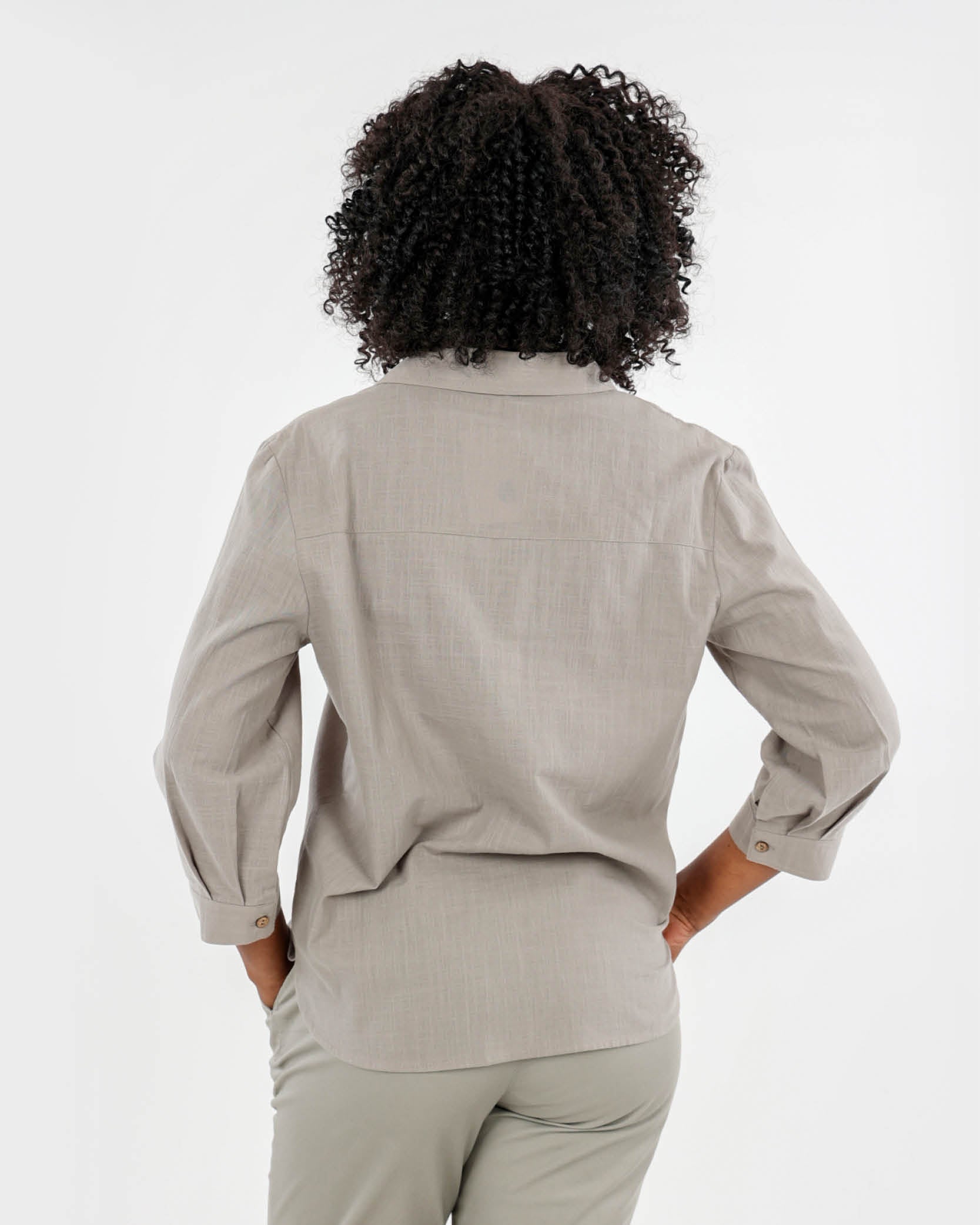 Olive Henley Blouse
