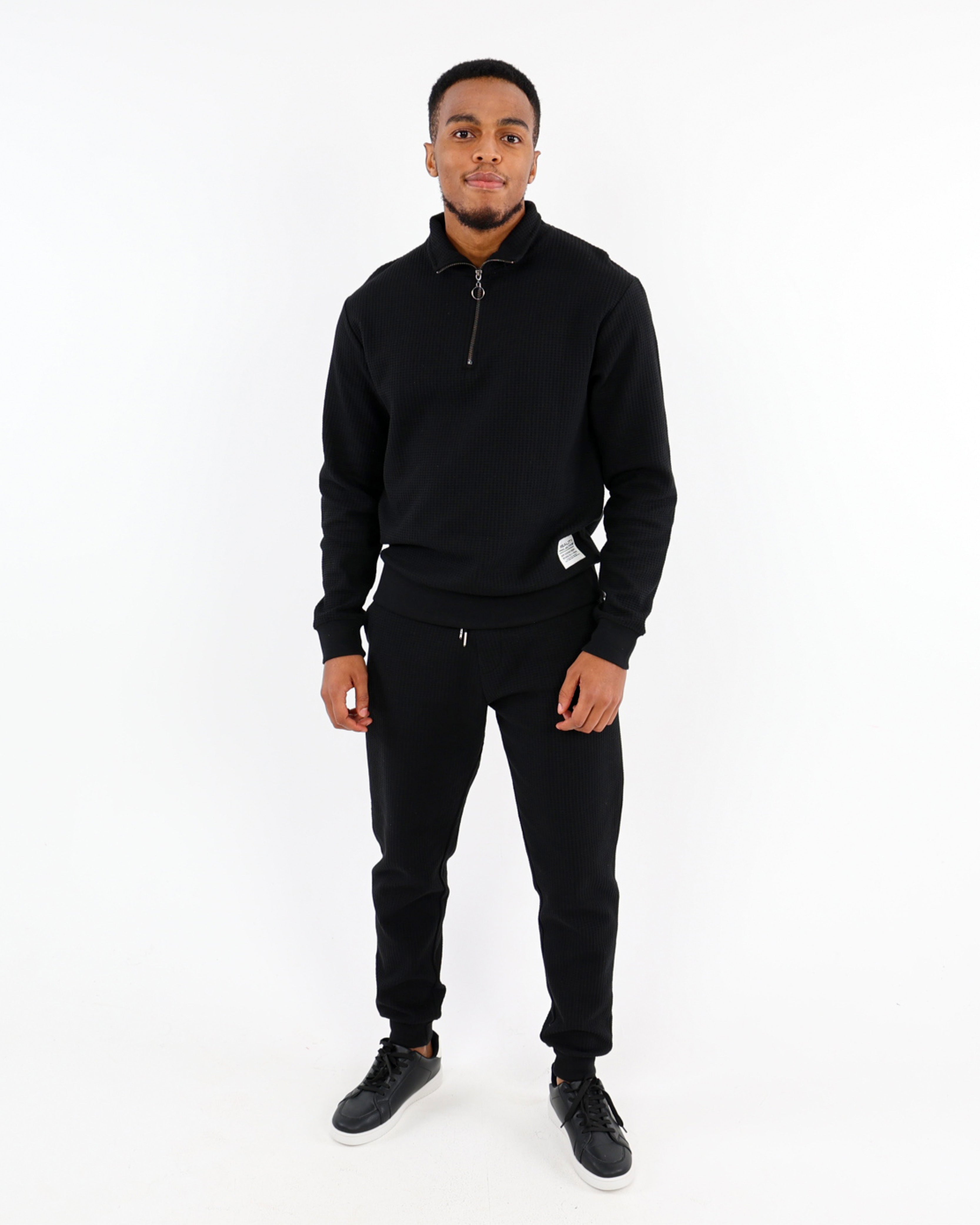 Quarter Zip Waffle Active Top