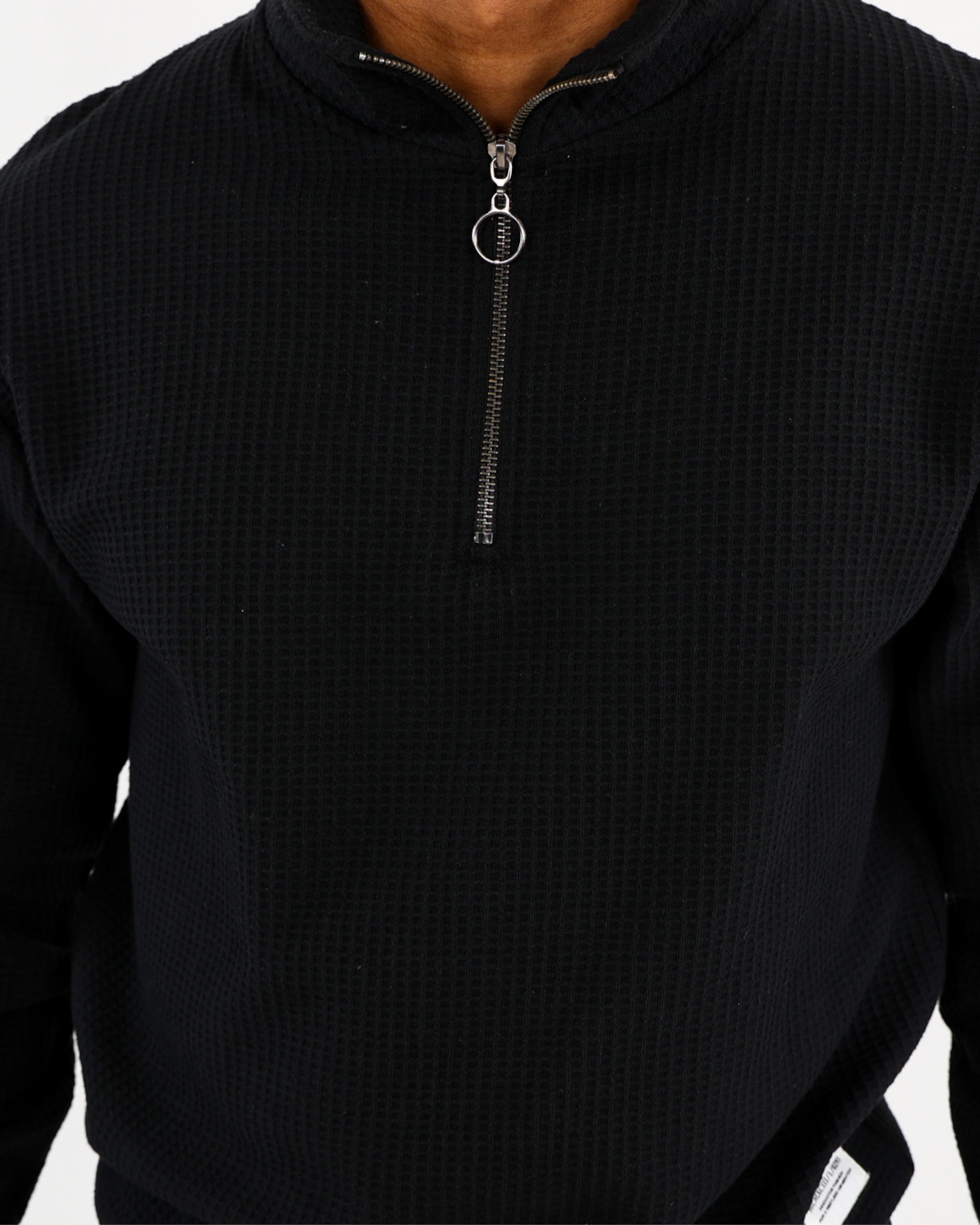 Quarter Zip Waffle Active Top