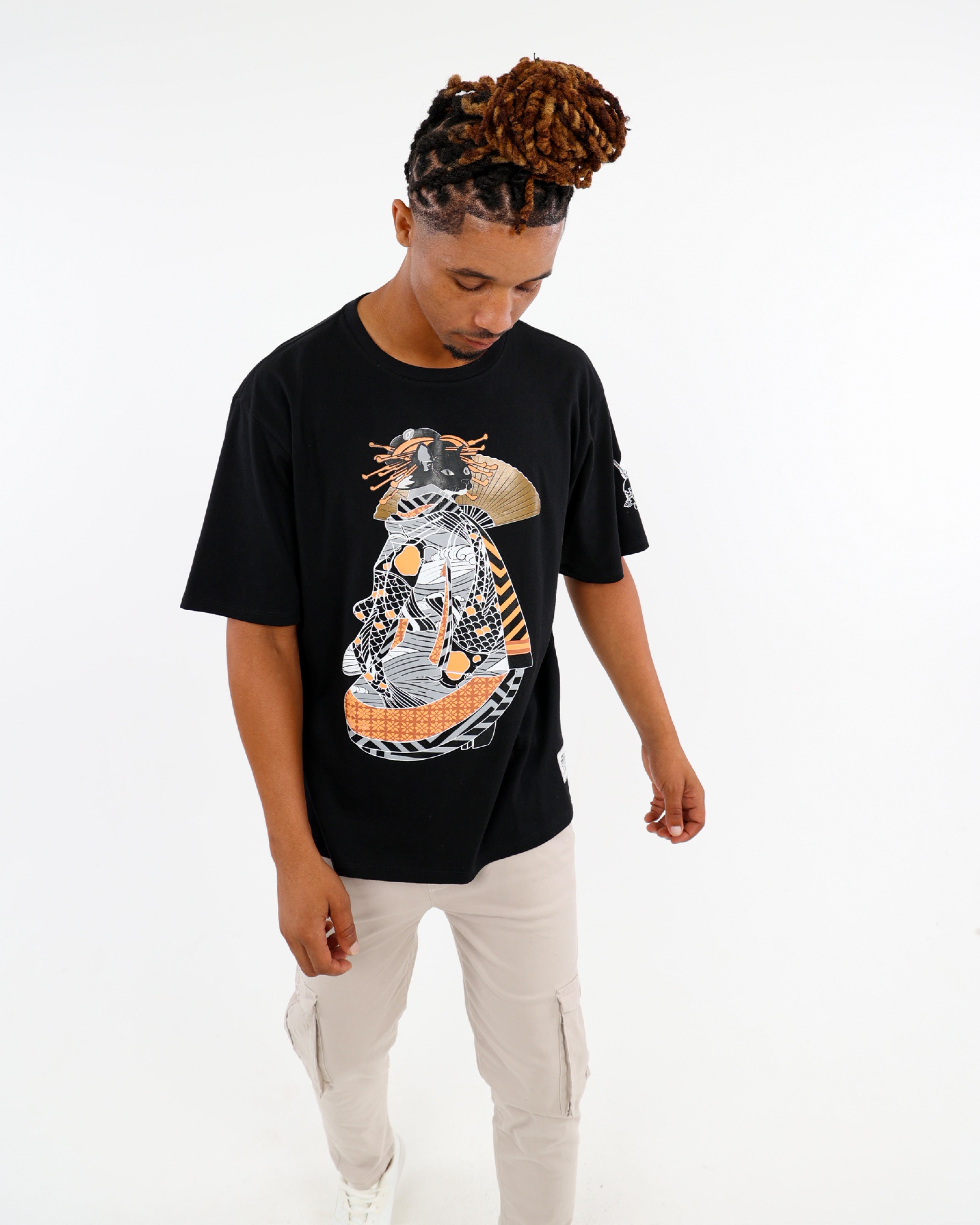 Kitteh Geisha Graphic T-Shirt