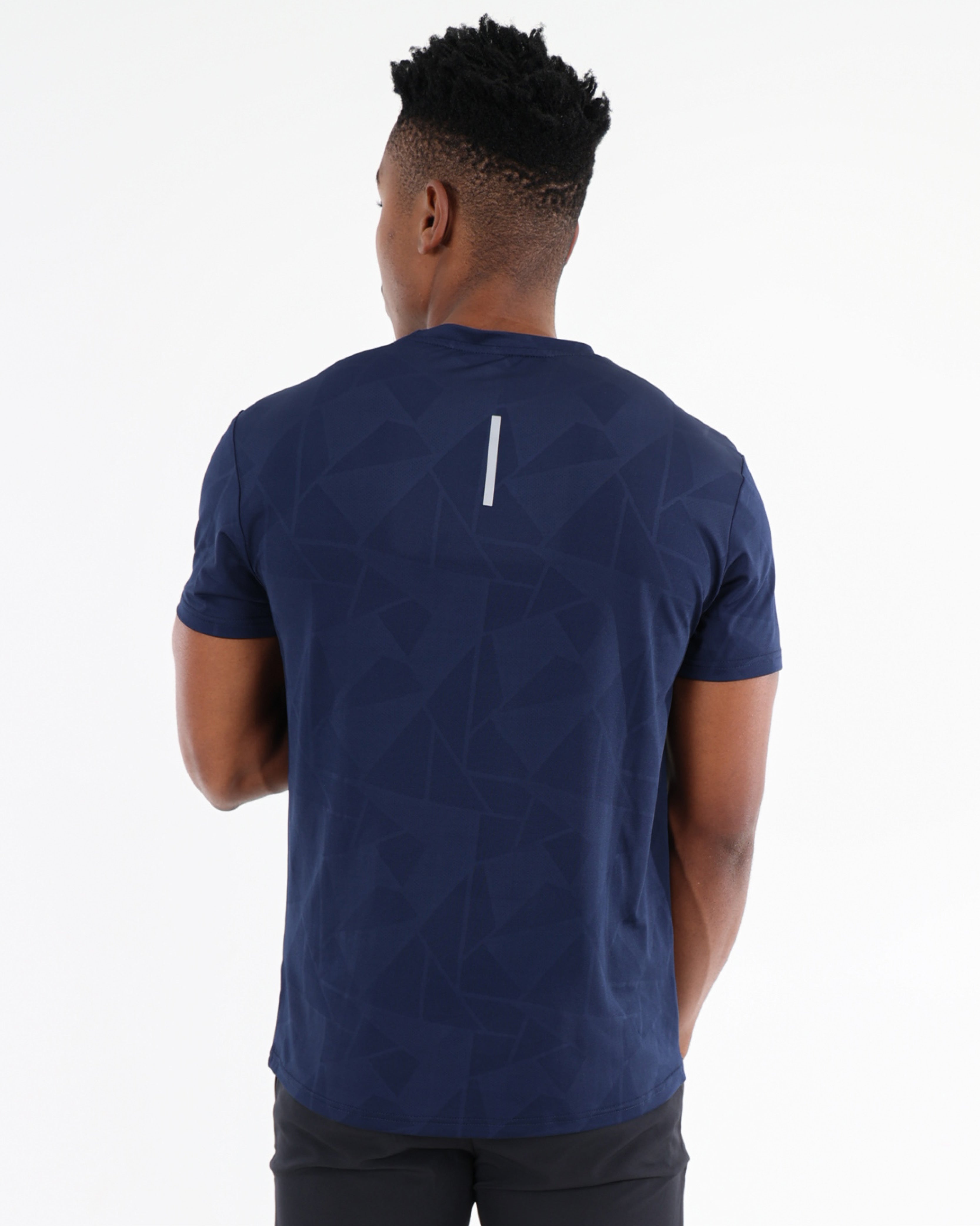 Short Sleeve Geometric Print Active T-Shirt