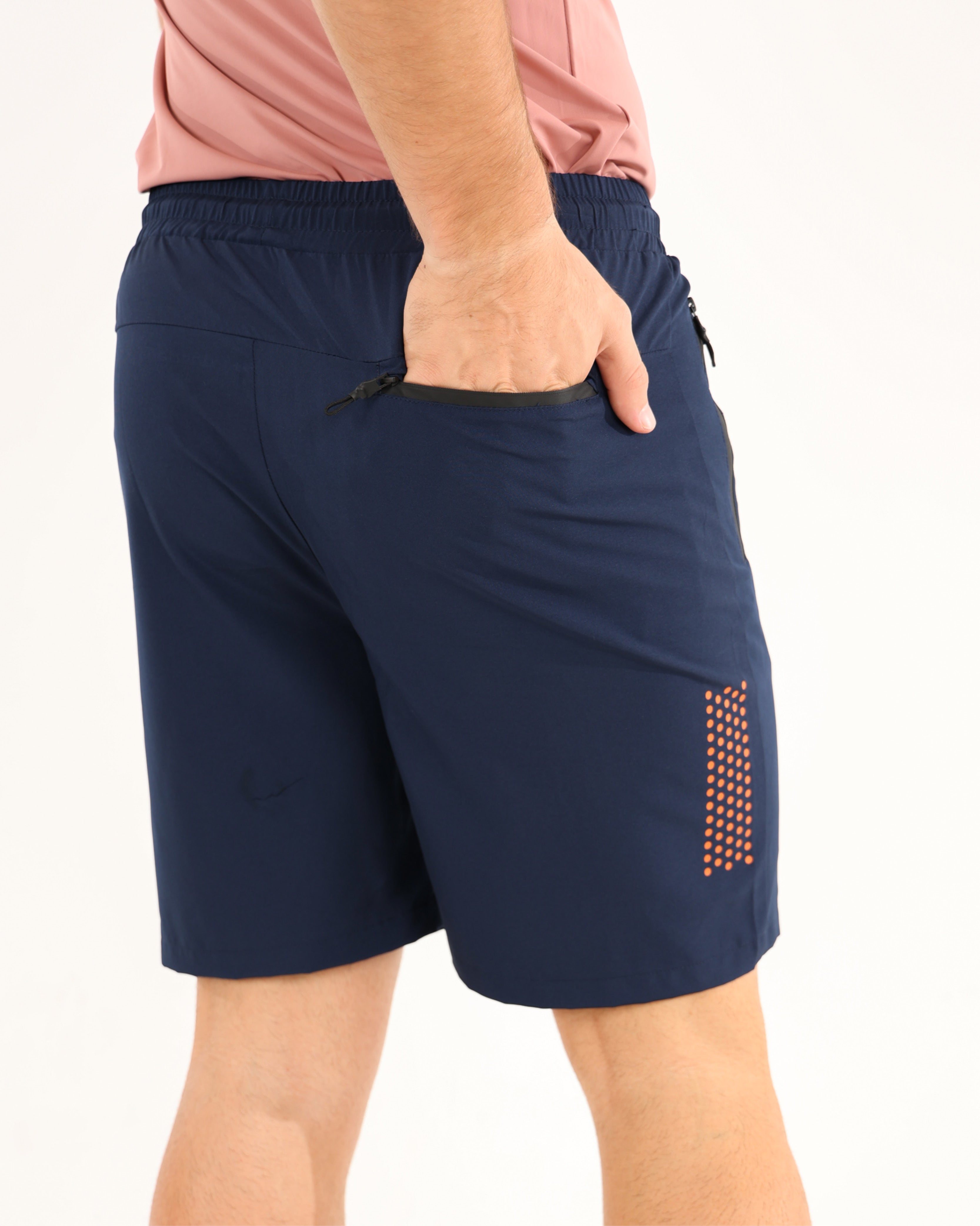 Navy Active Longer Length Shorts