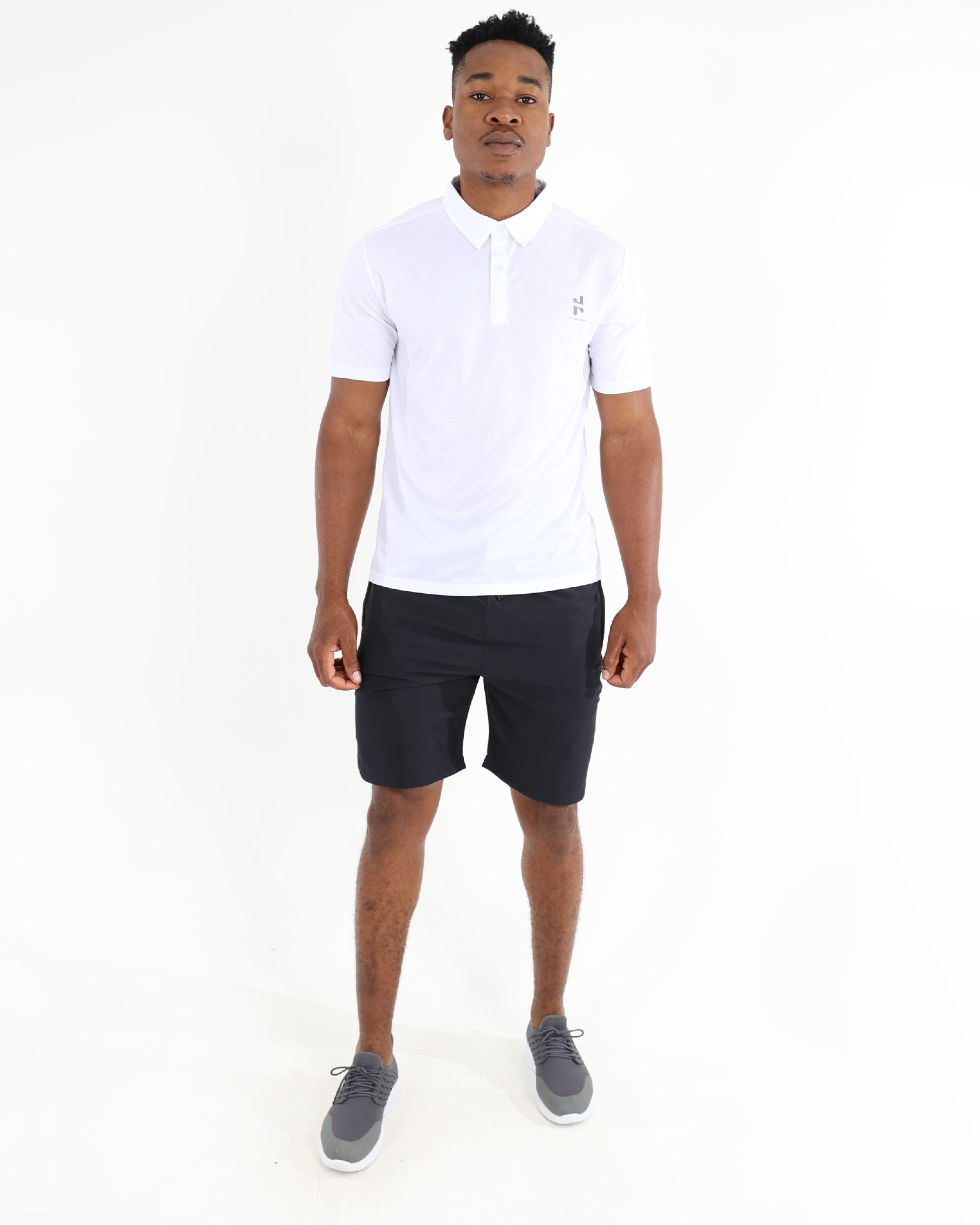 White Short Sleeve Active Golfer