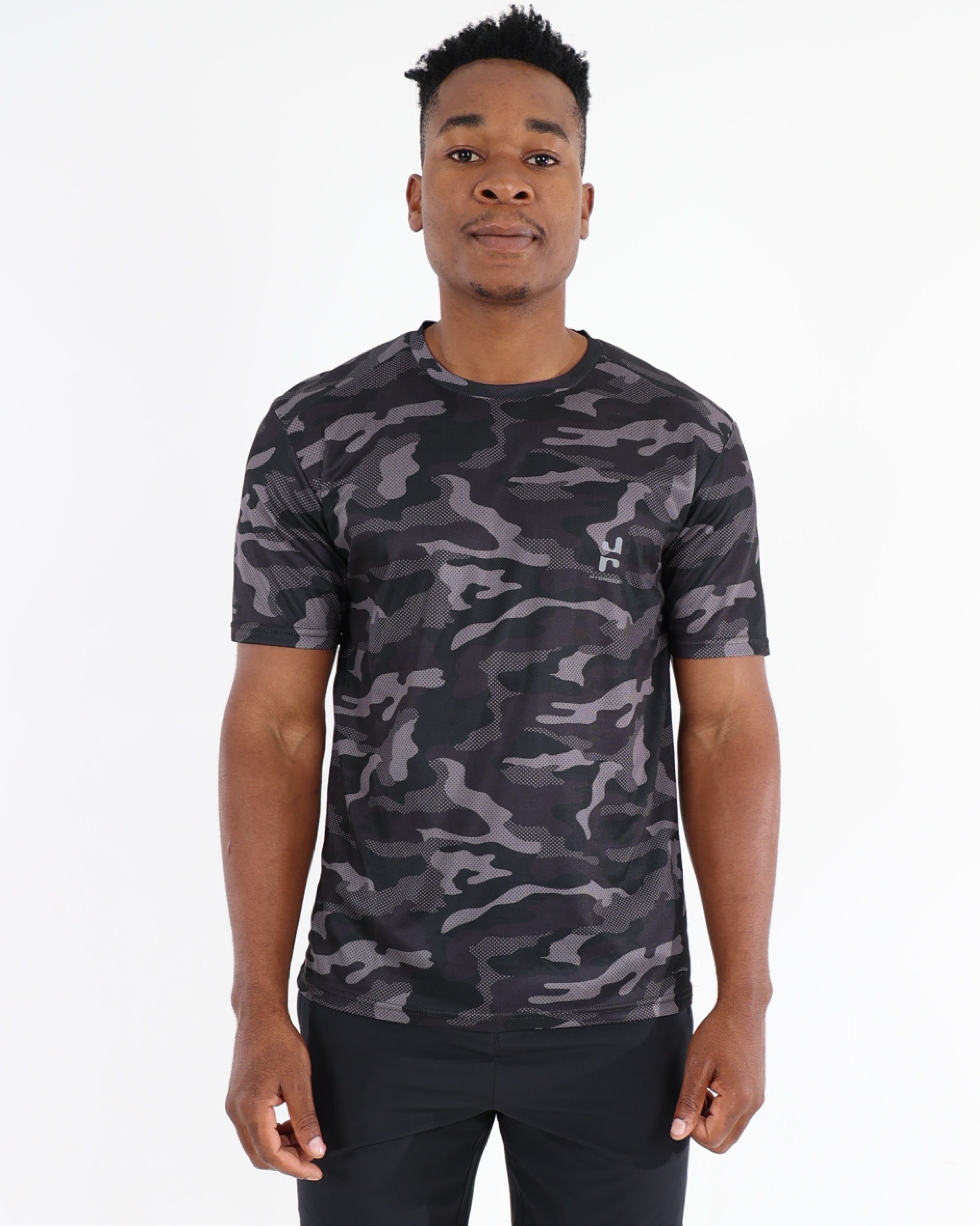 Short Sleeve Camo Print Active T-Shirt