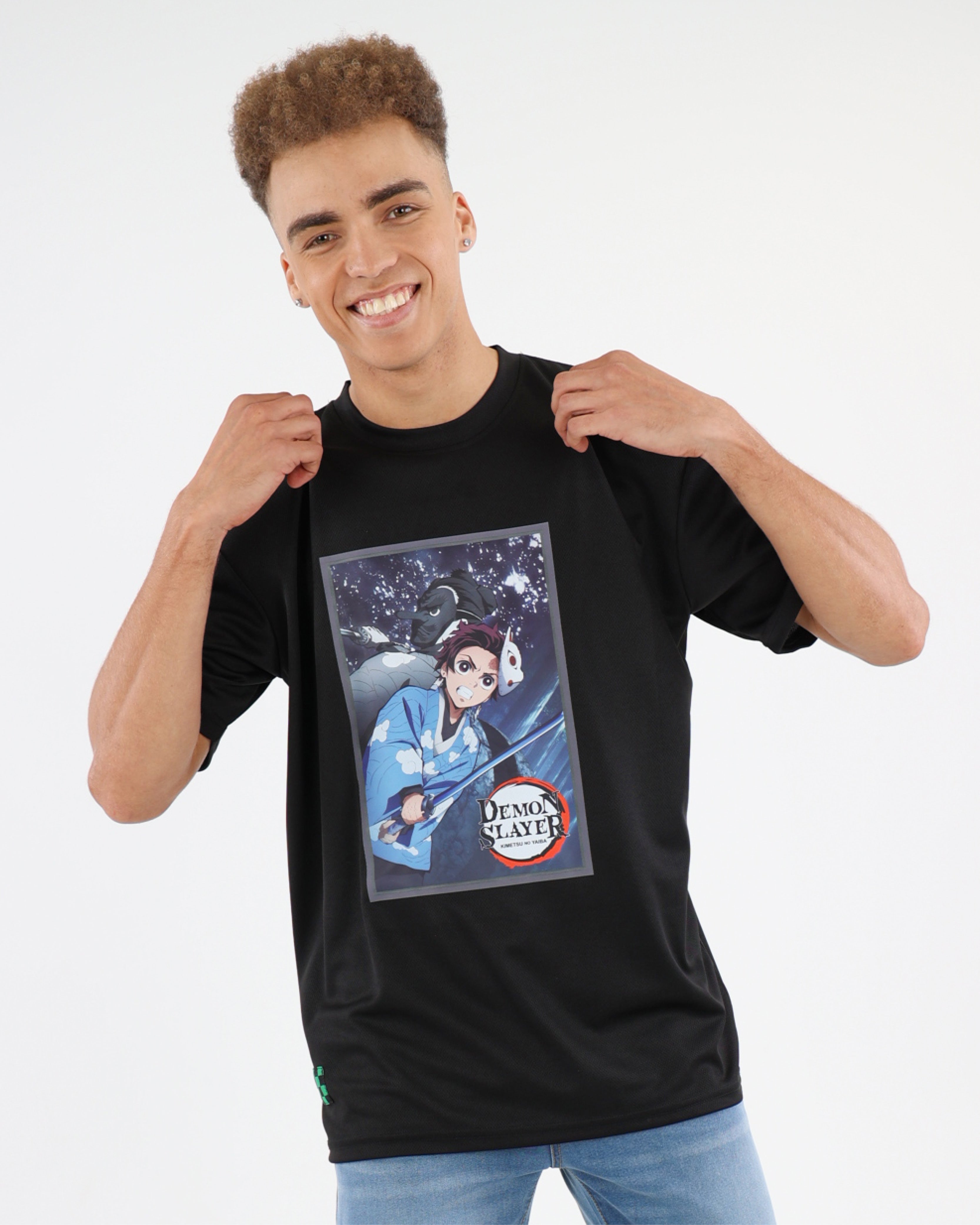Demon Slayer Tanjiro T-Shirt + FREE Zenitsu Standee & Keyring